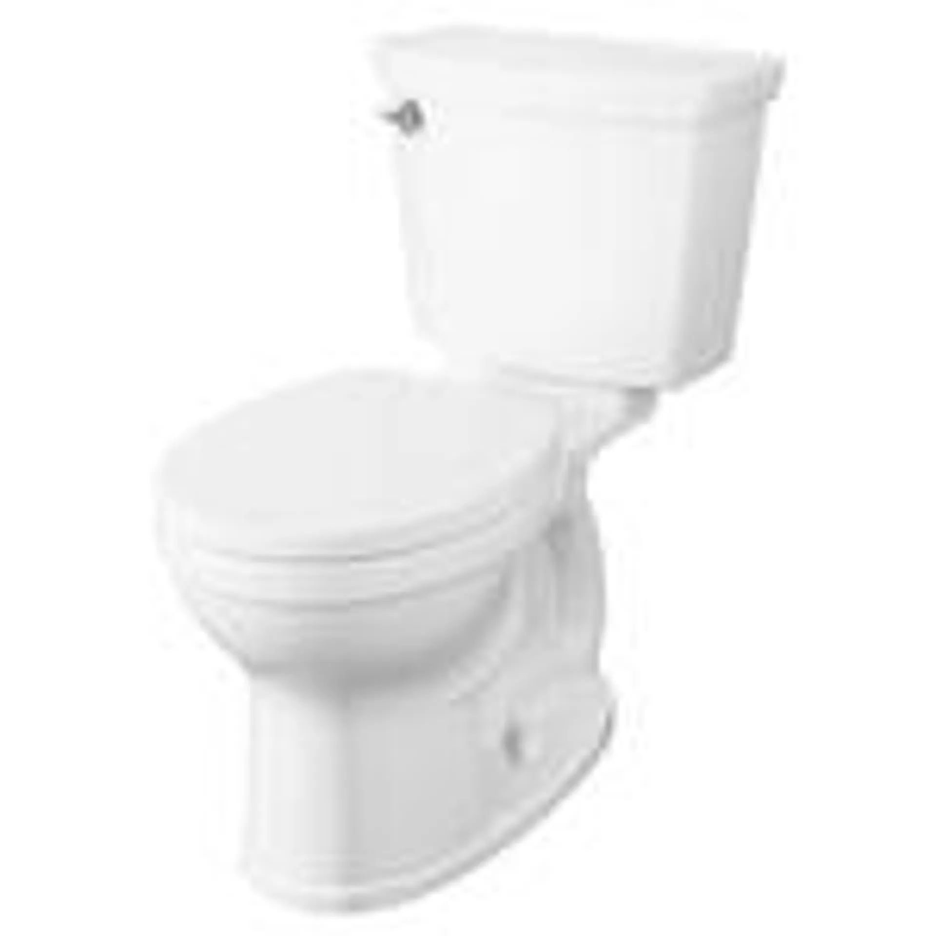 Champion 4 4.8L Single Flush Right Height Round Front 2-Piece Toilet in White with Lined Tank