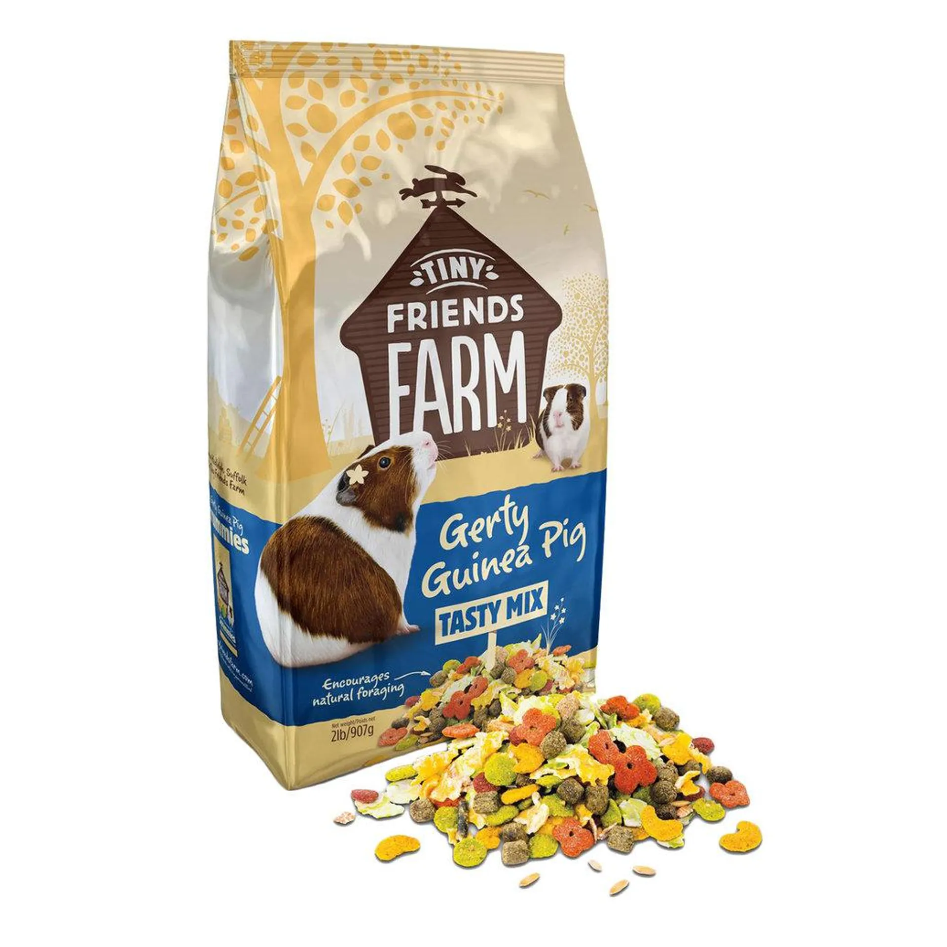 Tiny Friends Farm, Gerty Guinea Tasty Mix - 907 g