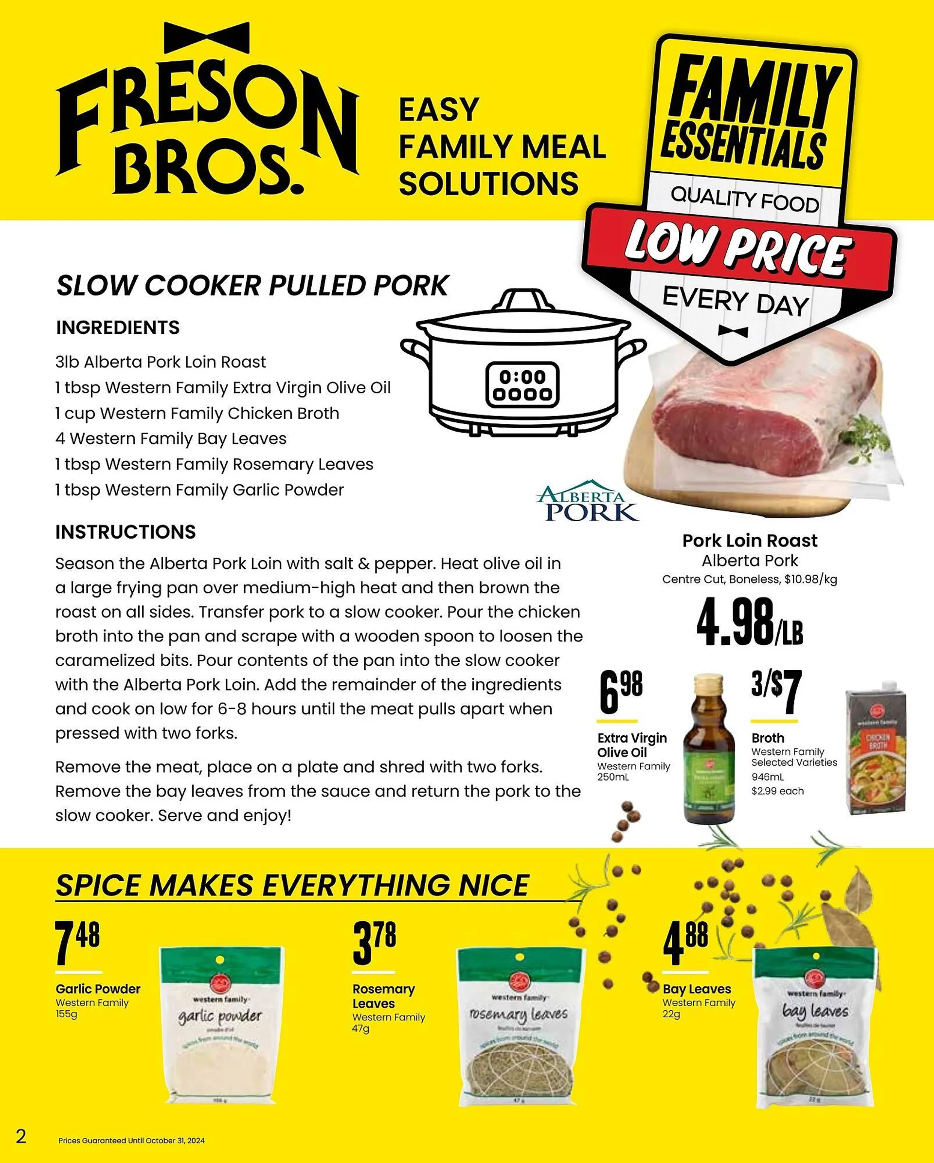 Freson Bros flyer from September 27 to October 31 2024 - flyer page 2