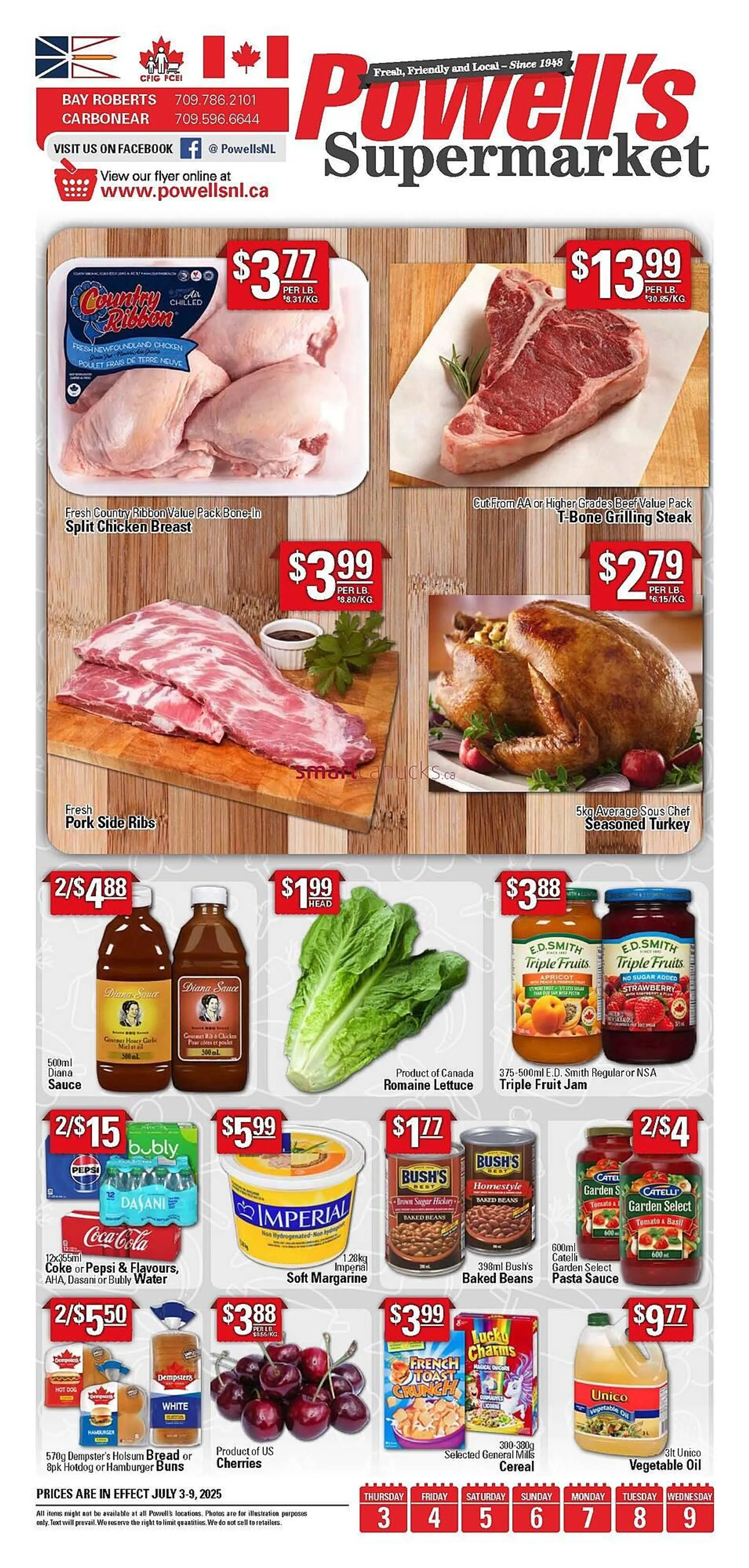 Powell's Supermarket flyer from July 3 to July 16 2025 - flyer page 1