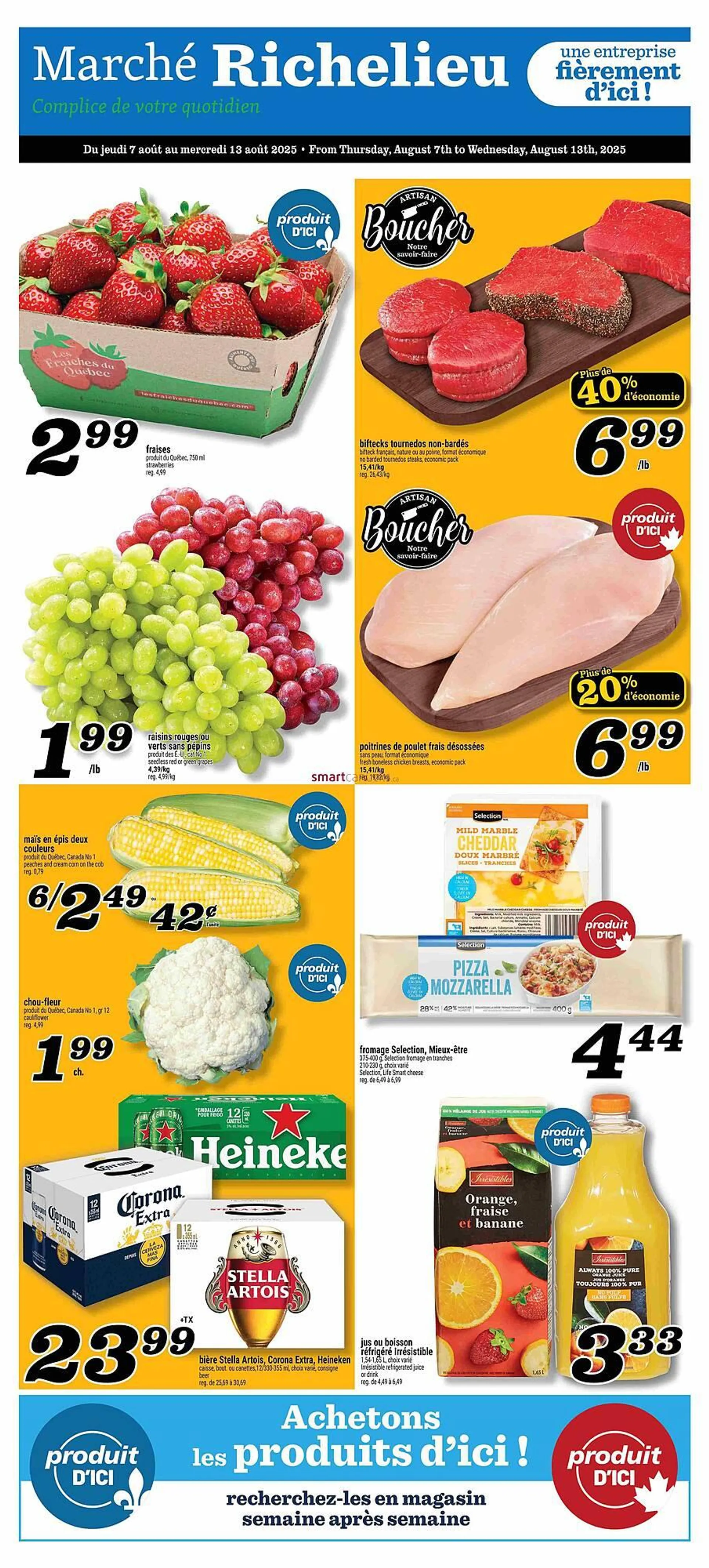 Marché Richelieu flyer from August 7 to August 13 2025 - flyer page 1