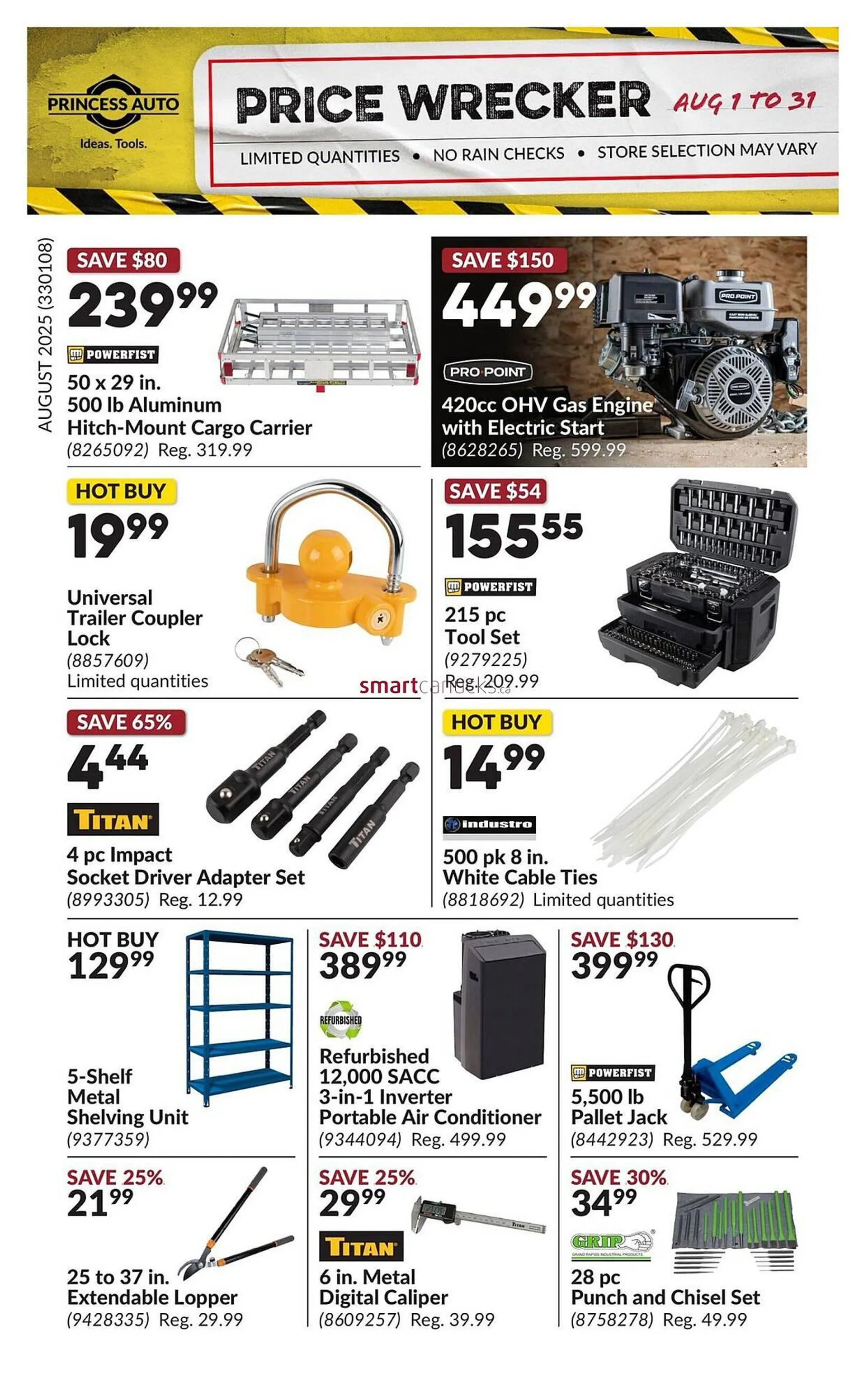 Princess Auto flyer from July 31 to August 6 2025 - flyer page 1