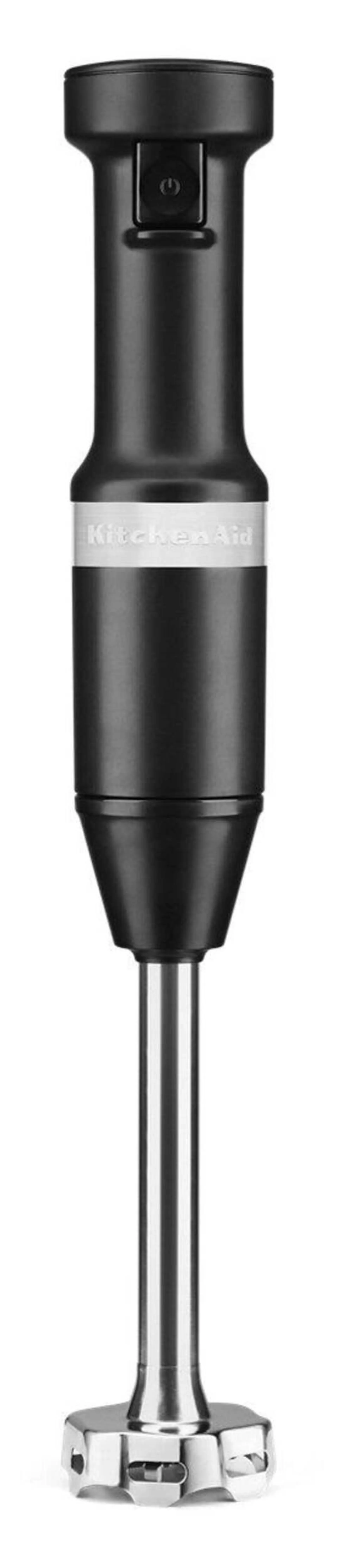 KitchenAid® KHBV53BM Variable Speed Corded Hand Blender with Blending Jar, Black Matte