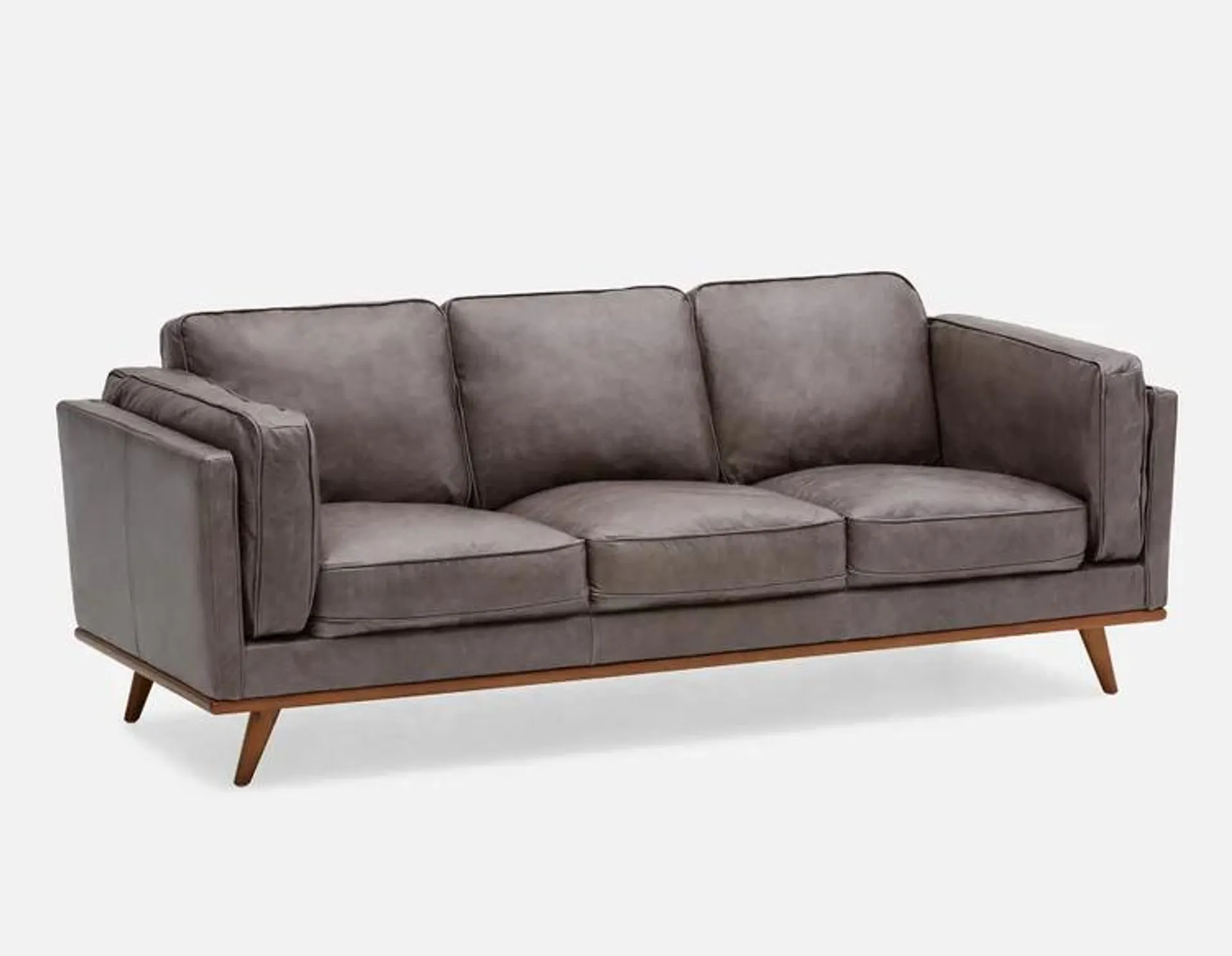 ROWAN 100% leather 3-seater Sofa