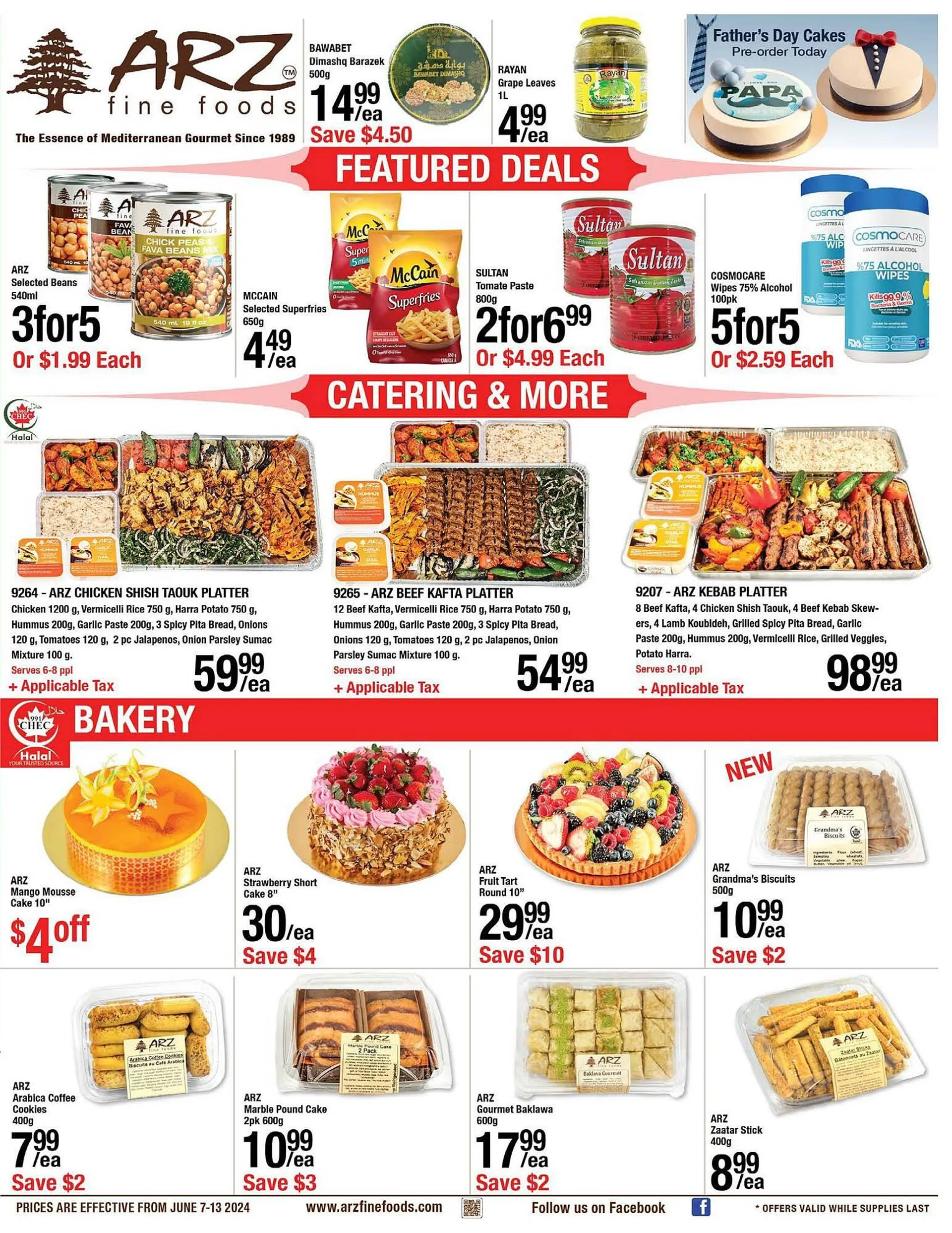 Arz Fine Foods flyer from June 7 to June 13 2024 - flyer page 1