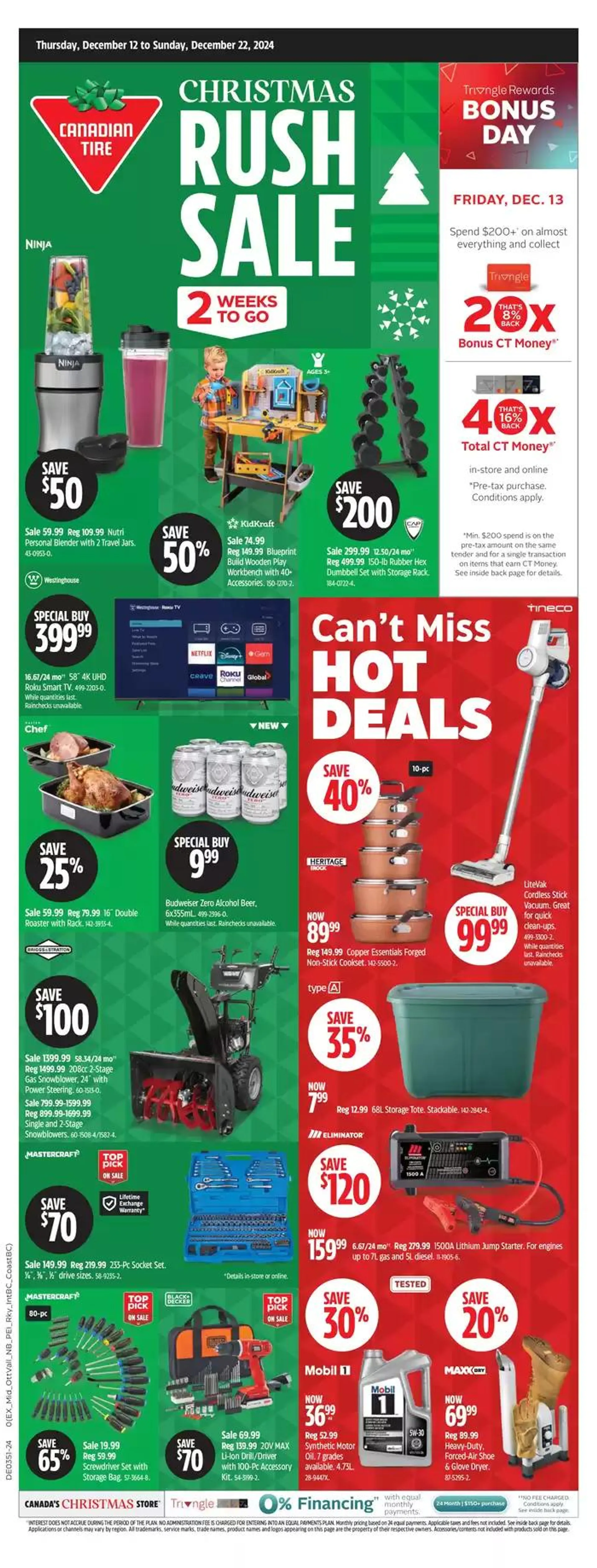 Canadian Tire weekly flyer - 1