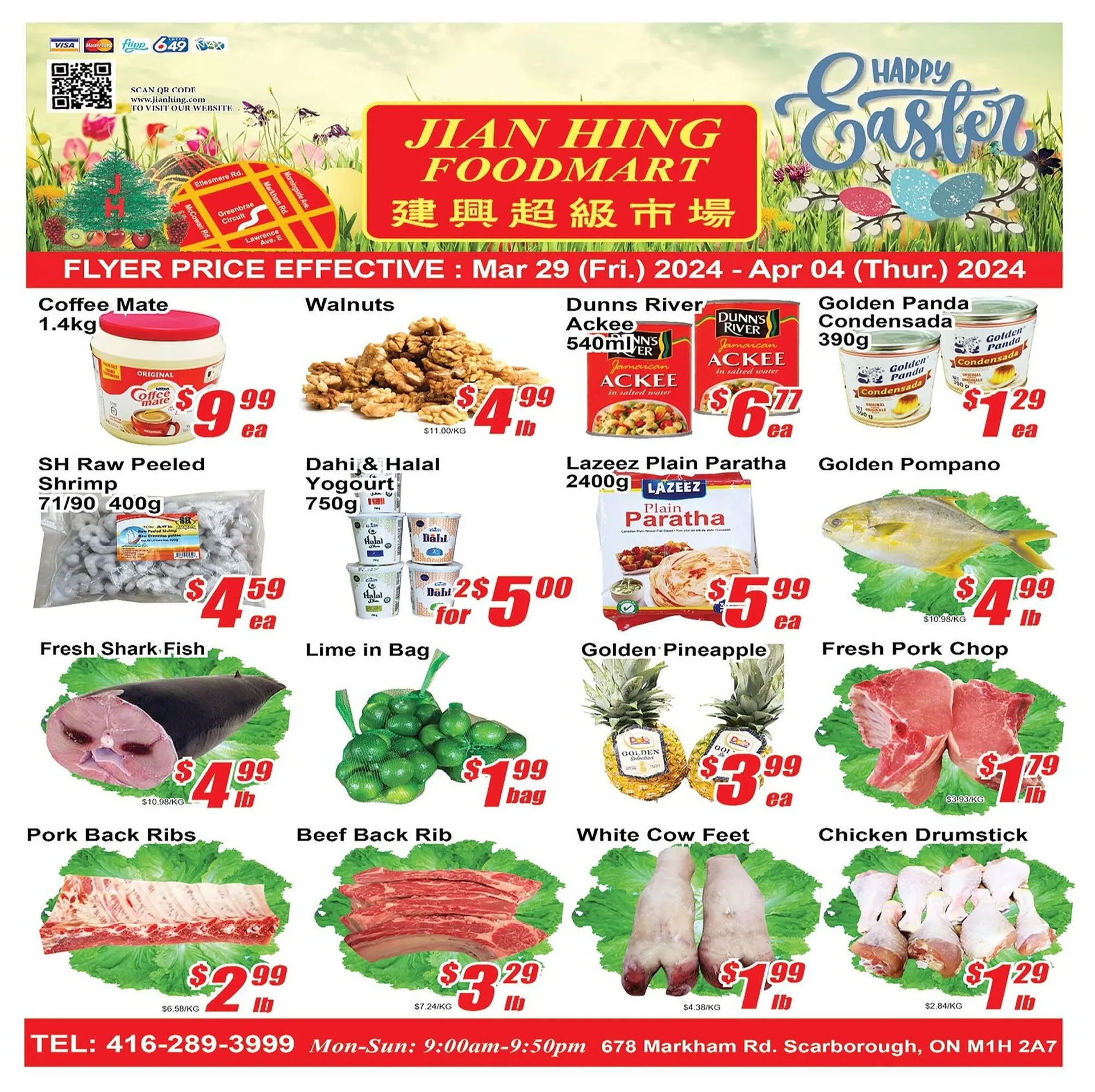 Jian Hing Supermarket flyer from March 29 to April 25 2024 - flyer page 1