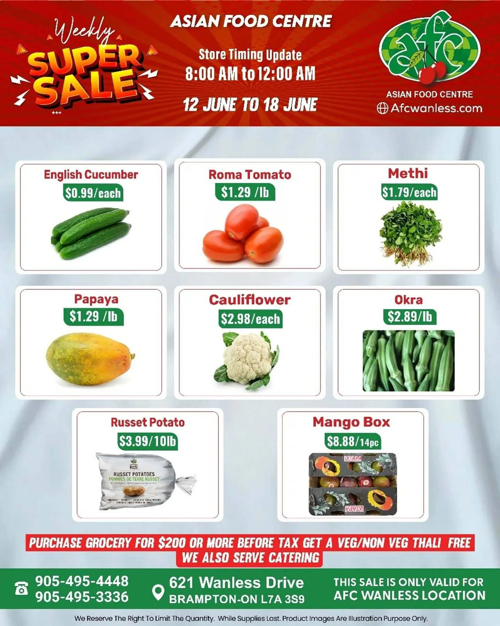 Asian Food Centre flyer from June 12 to June 18 2025 - flyer page 1