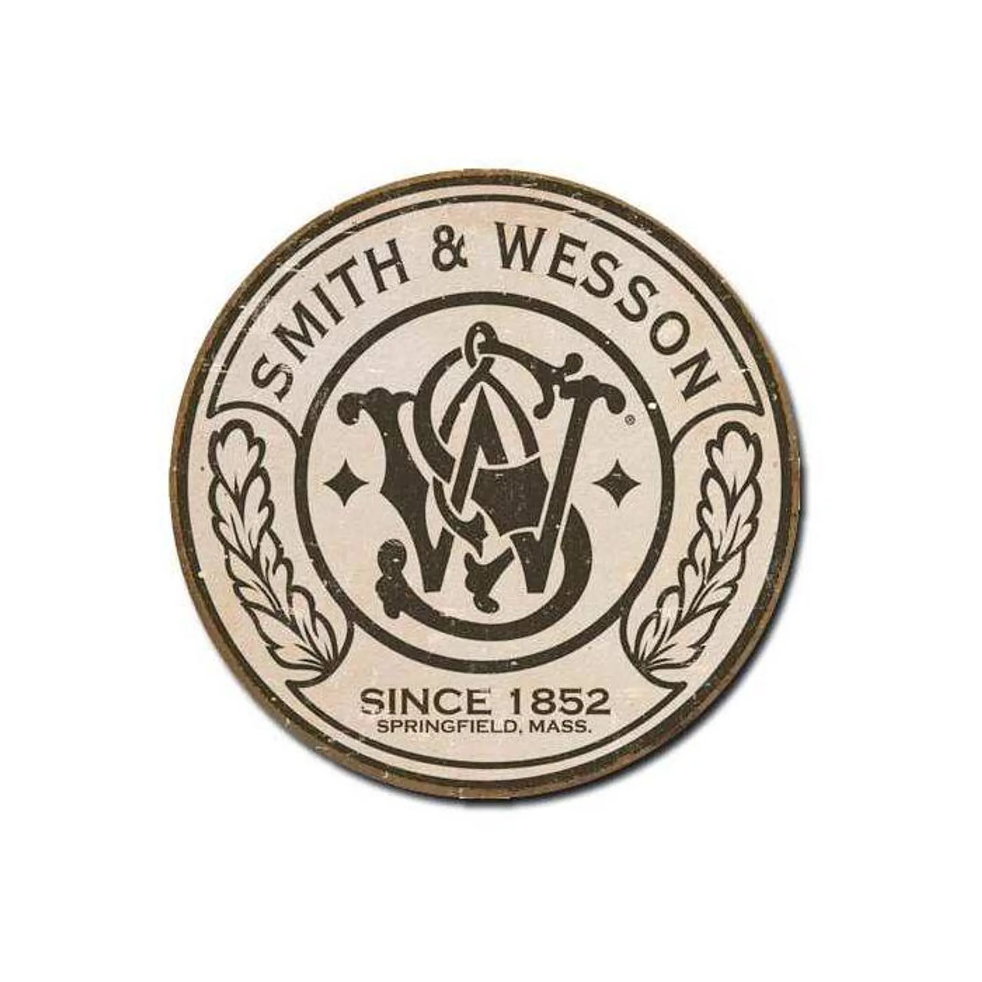 Smith & Wesson Round Logo Tin Sign