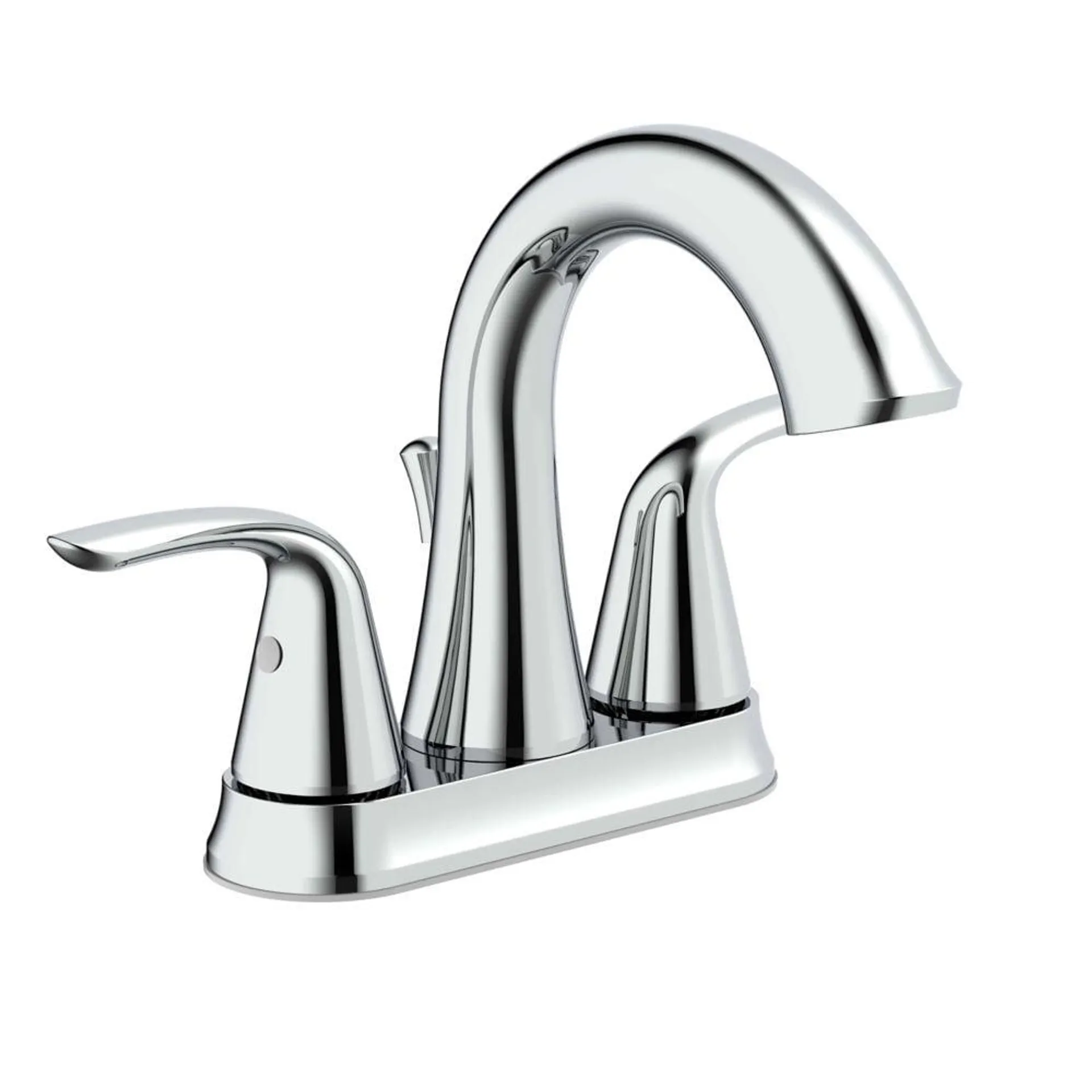 Irena 4-inch Centerset 2-Handle Bathroom Faucet Pop-Up Drain Kit in Chrome