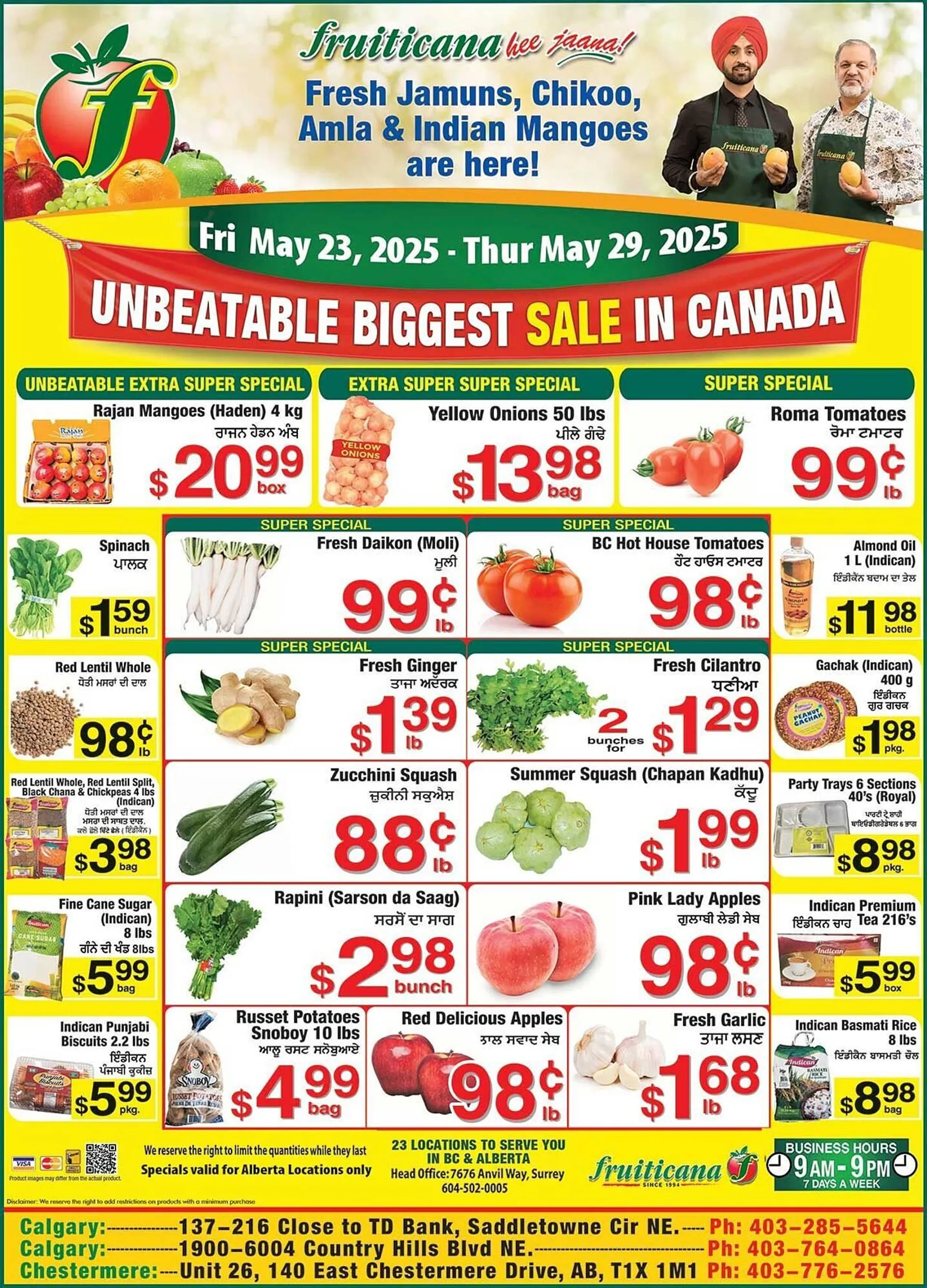 Fruiticana flyer from May 23 to May 30 2025 - flyer page 1