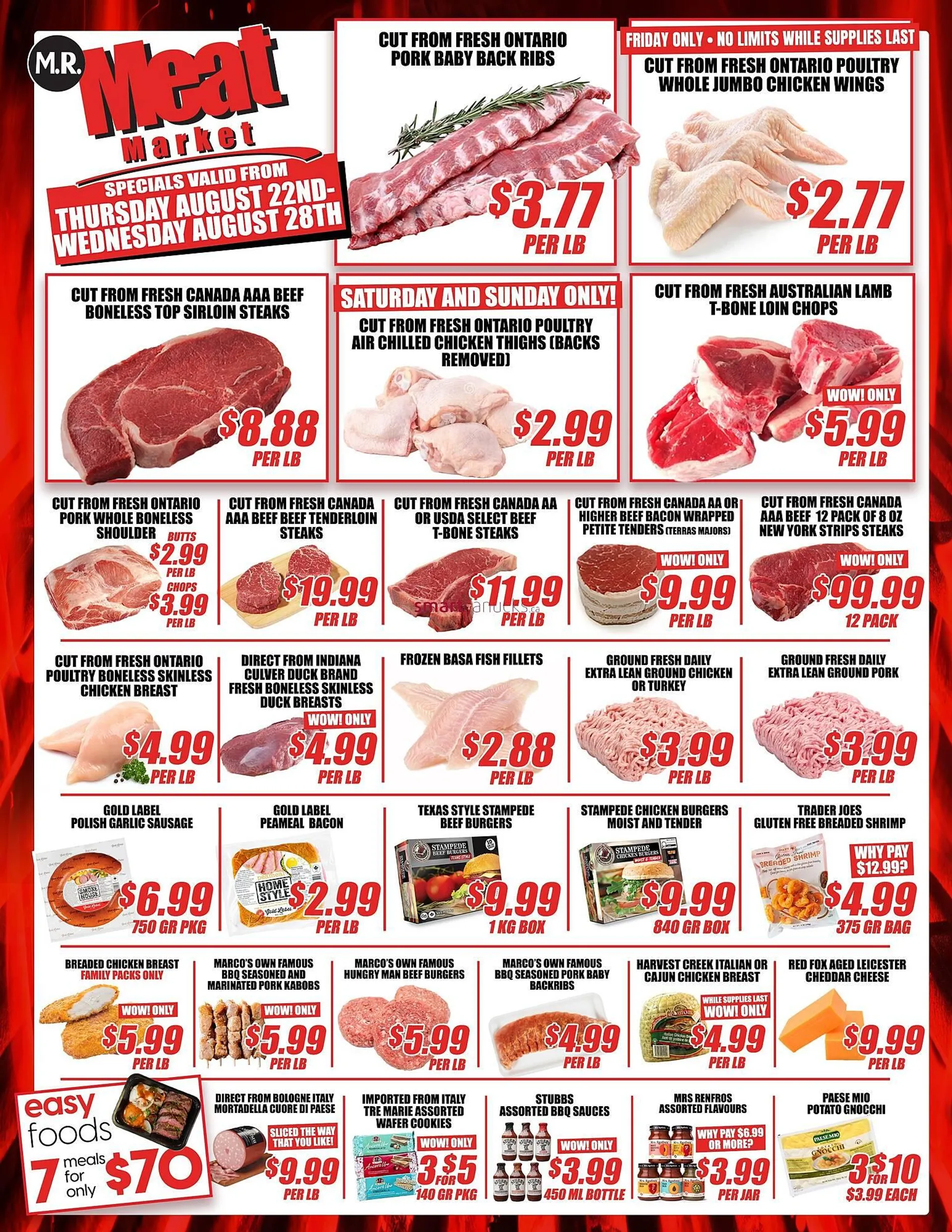 Mr. Meat Market flyer - 1