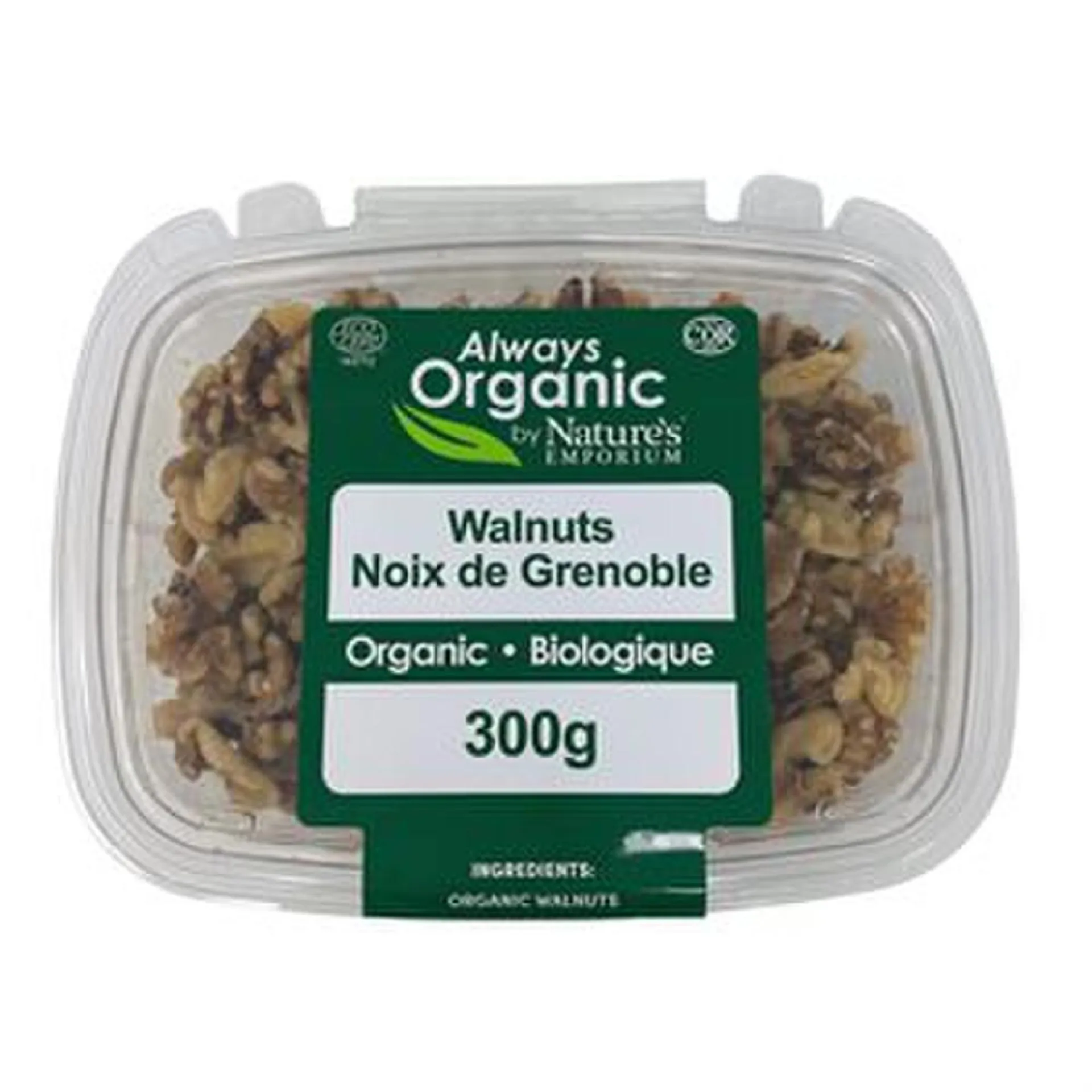 Always Organic Walnuts Org Tub 300 g