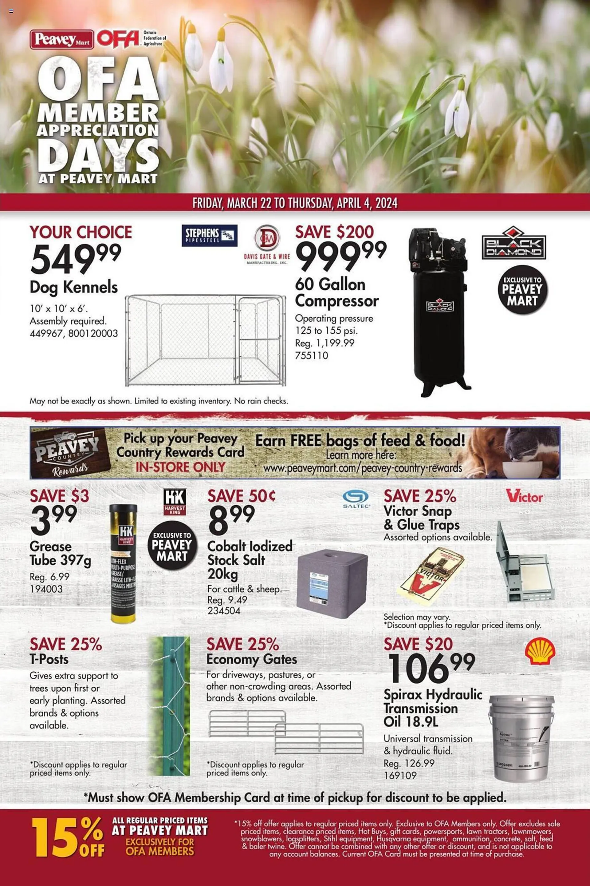 Peavey Mart flyer from March 22 to April 4 2024 - flyer page 16