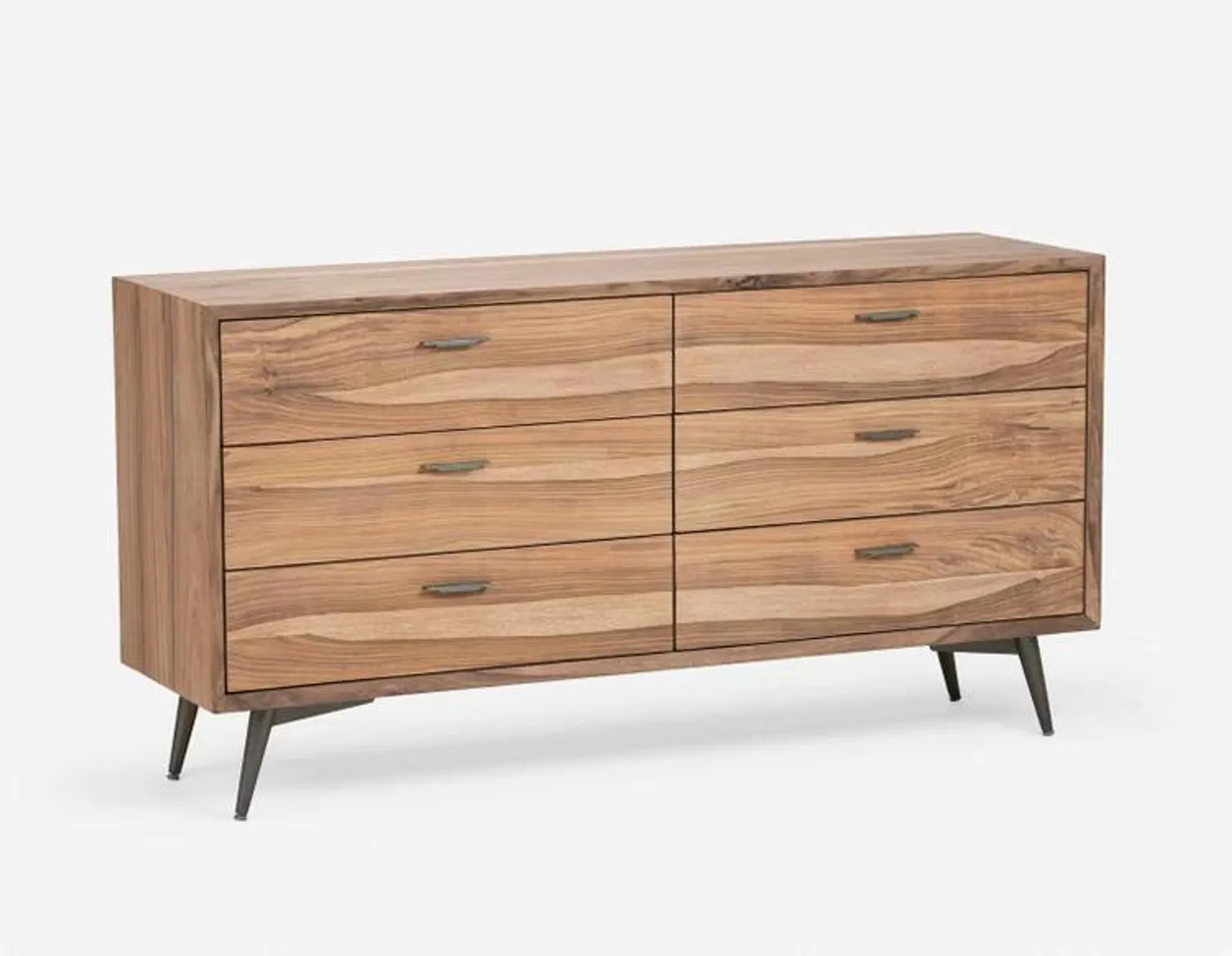 rosewood 6-drawer dresser