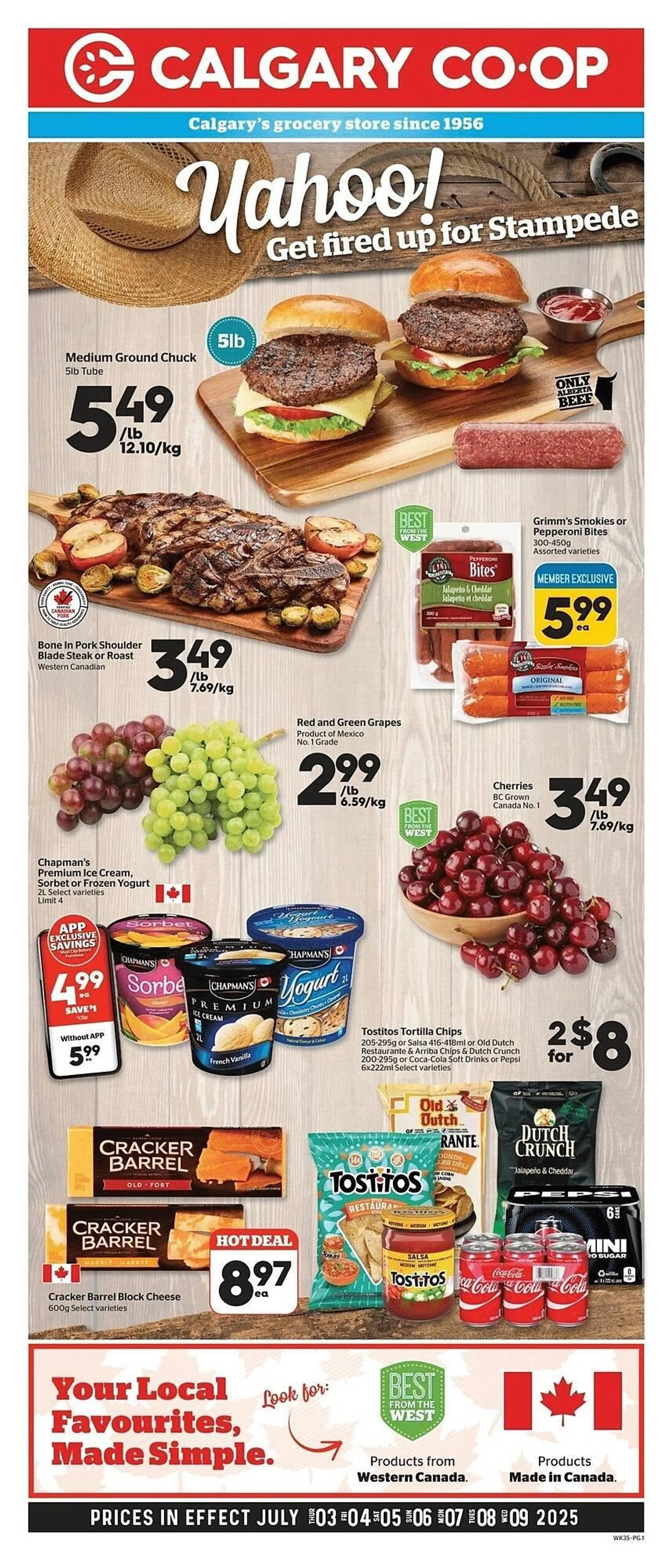 Calgary Co-op flyer from July 3 to July 16 2025 - flyer page 1