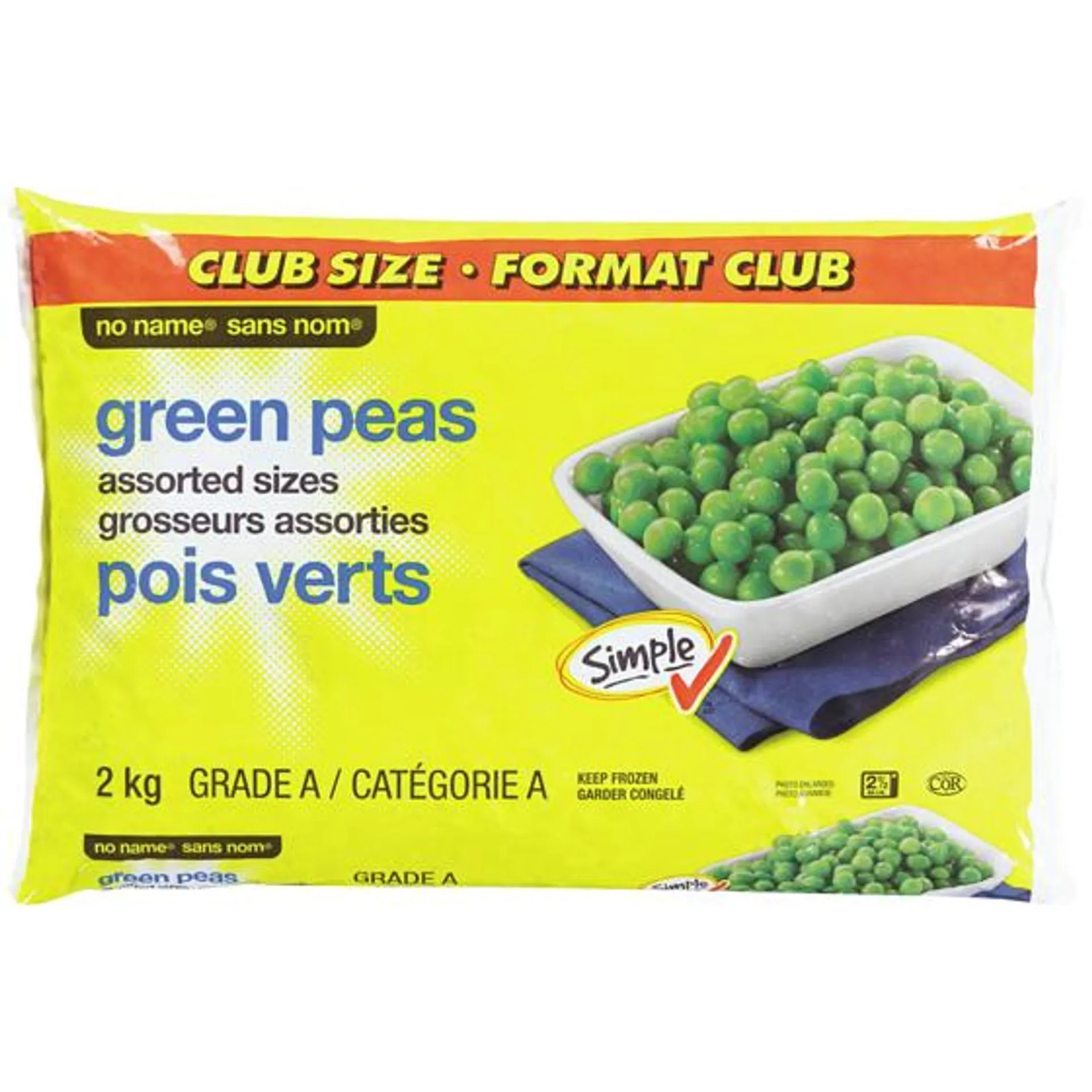 Green Peas, Club Size