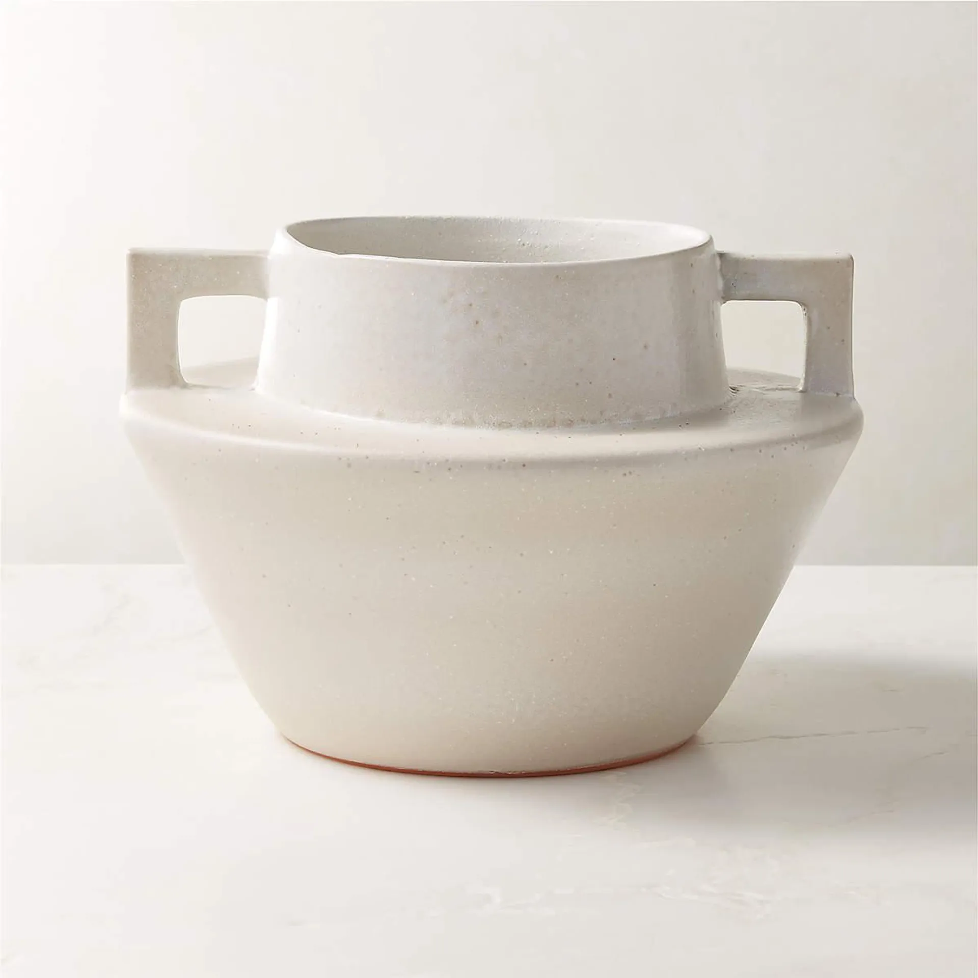 Masa White Terracotta Vase