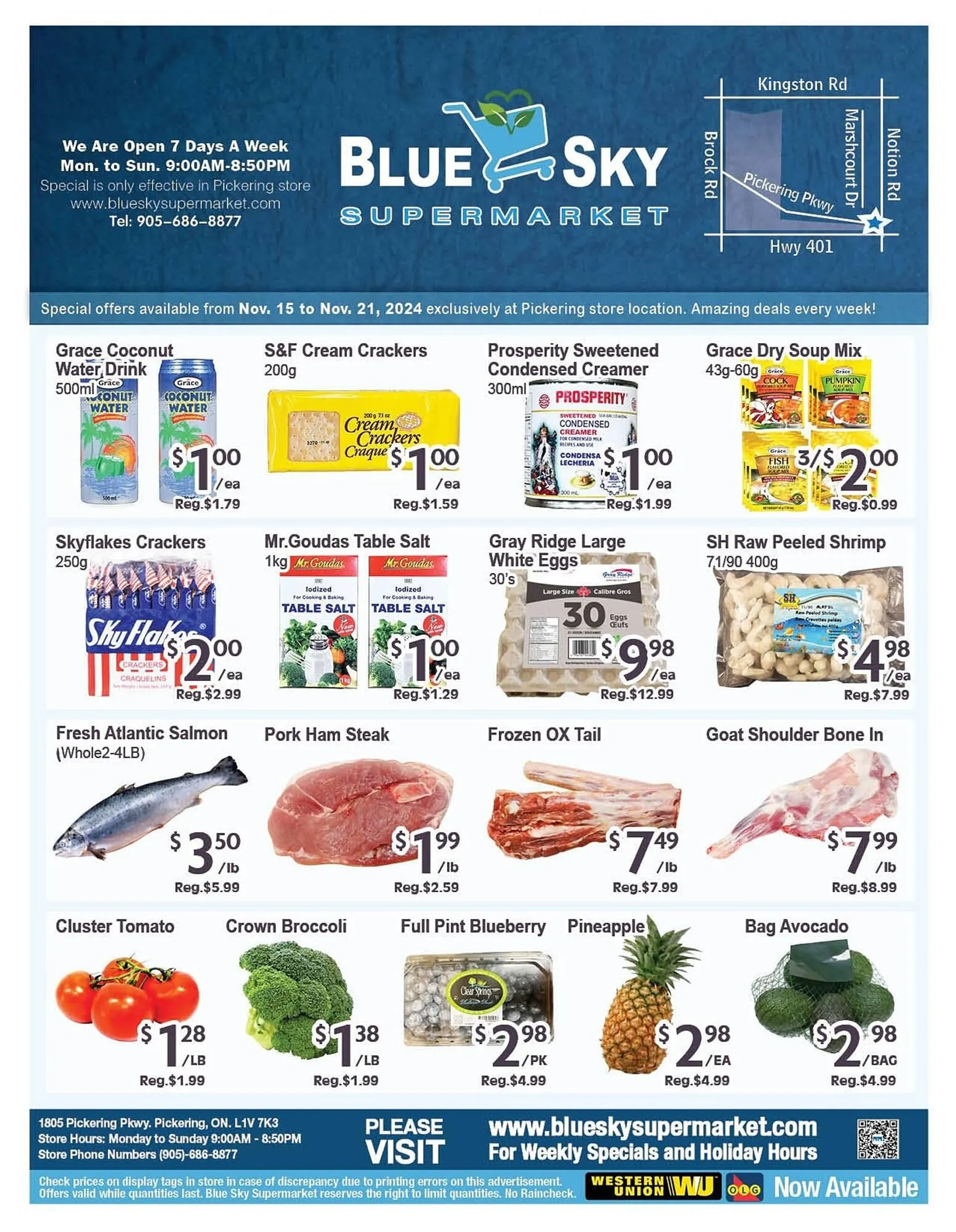 Blue Sky Supermarket flyer - 1