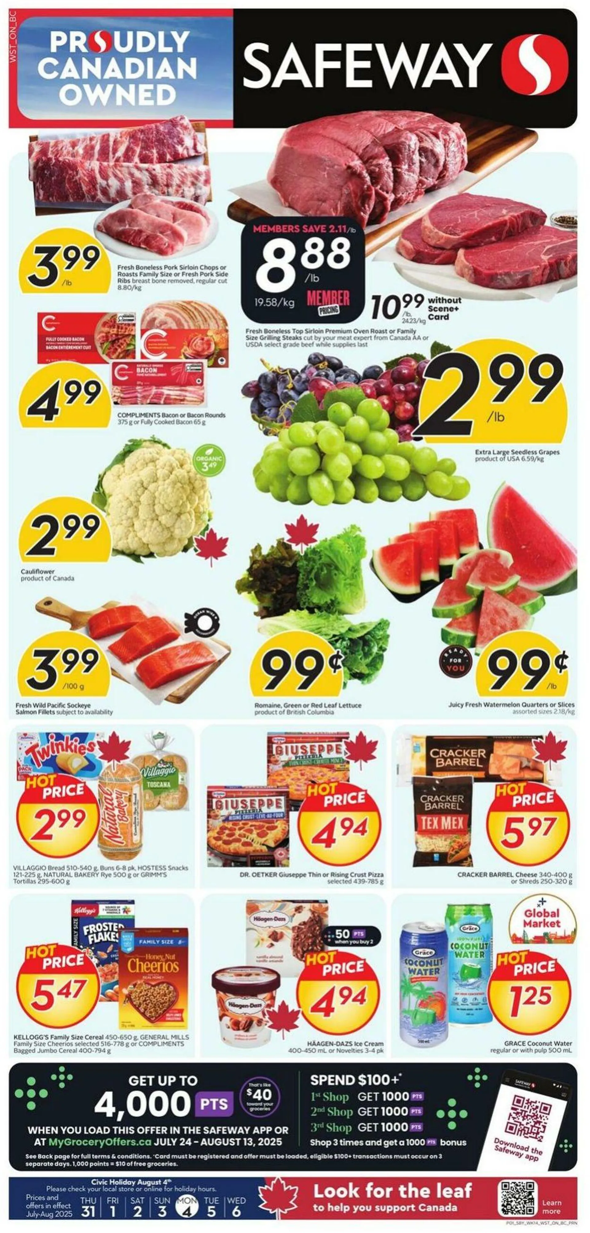 Safeway - Ontario Current flyer from July 31 to August 6 2025 - flyer page 1