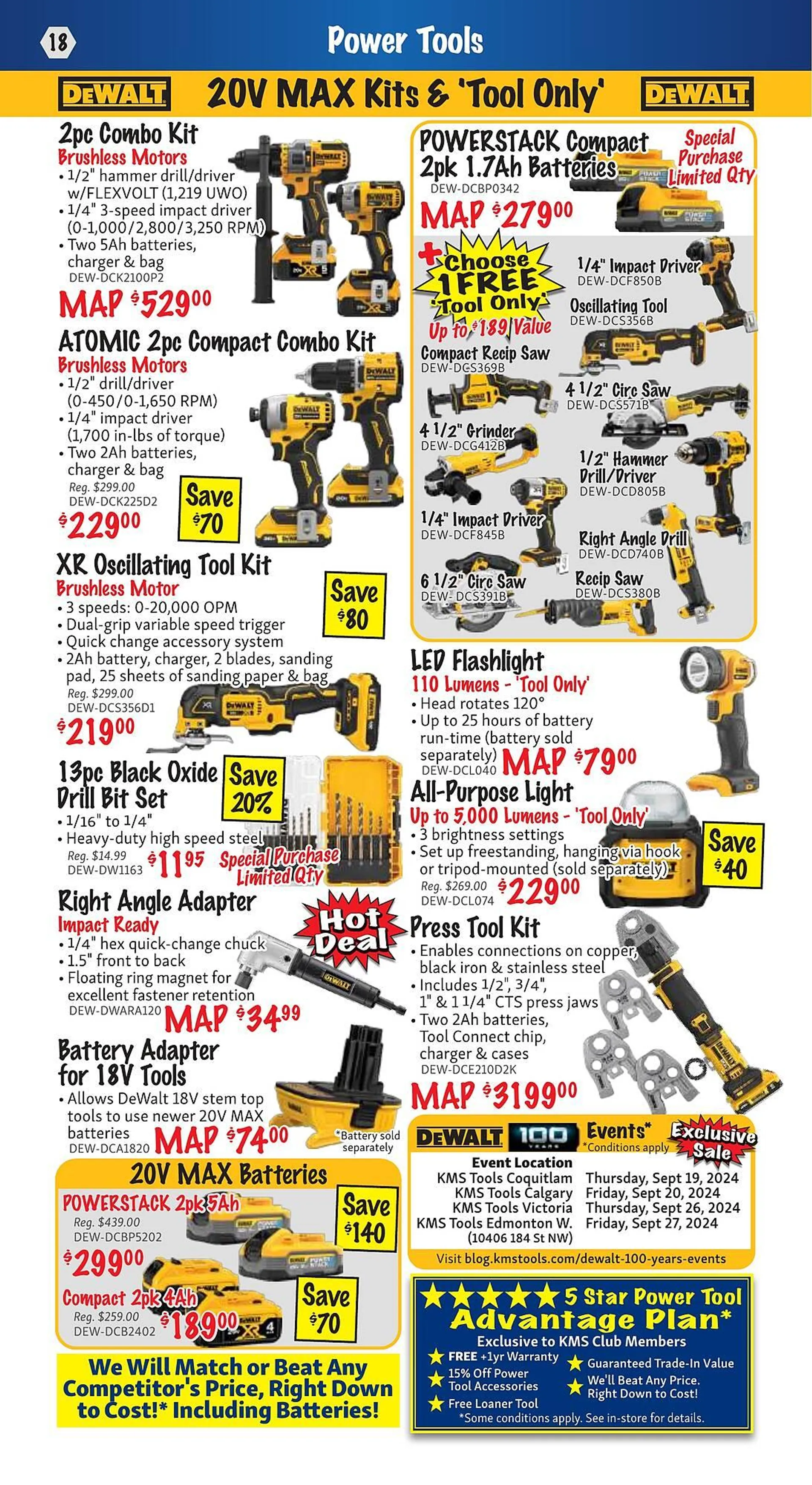 KMS Tools flyer from September 1 to September 30 2024 - flyer page 18