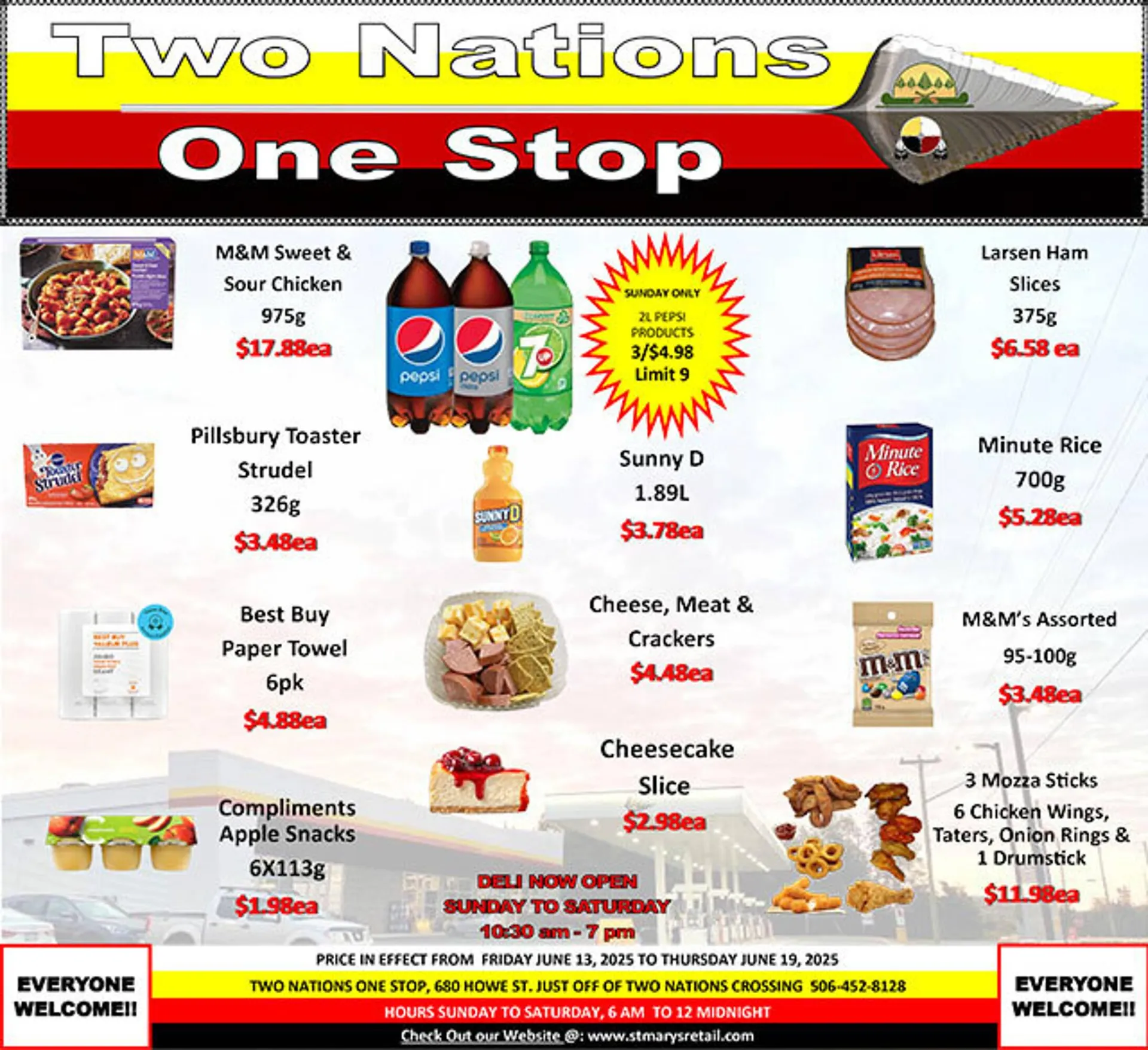 Two Nations One Stop flyer from June 13 to June 19 2025 - flyer page 1