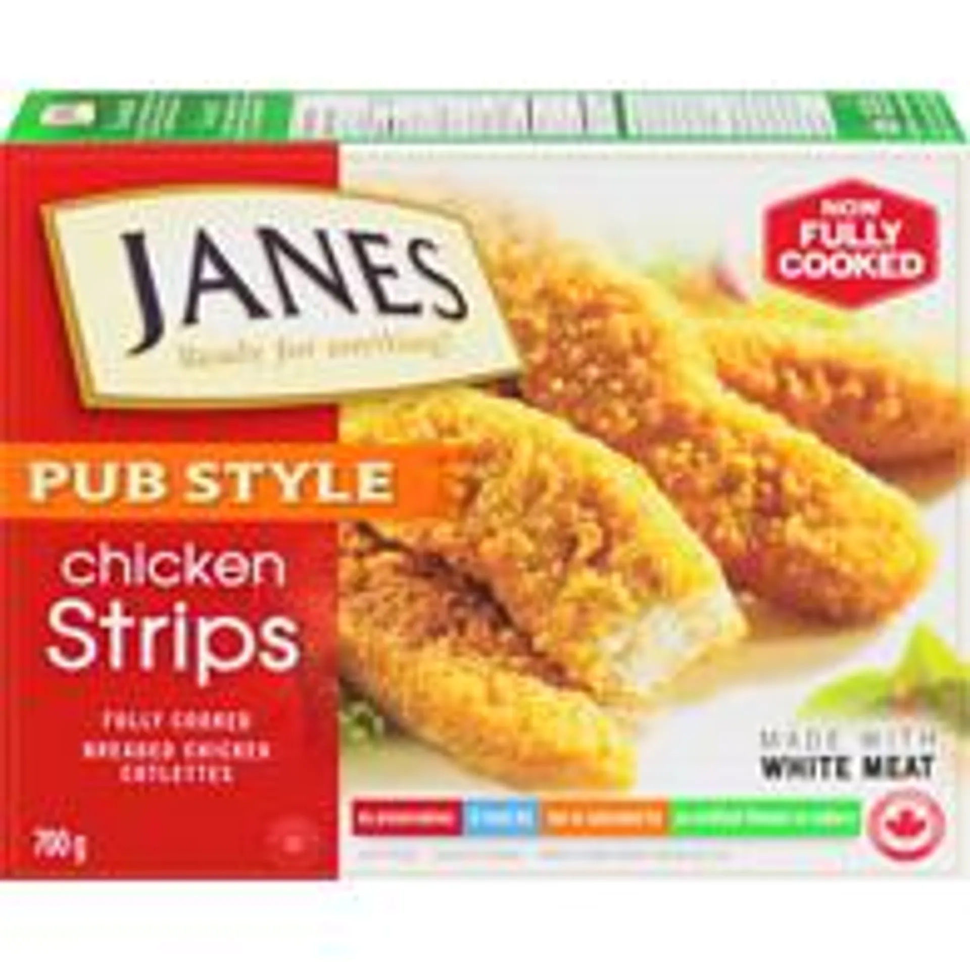 Pub Style Chicken Strips, Fully Cooked