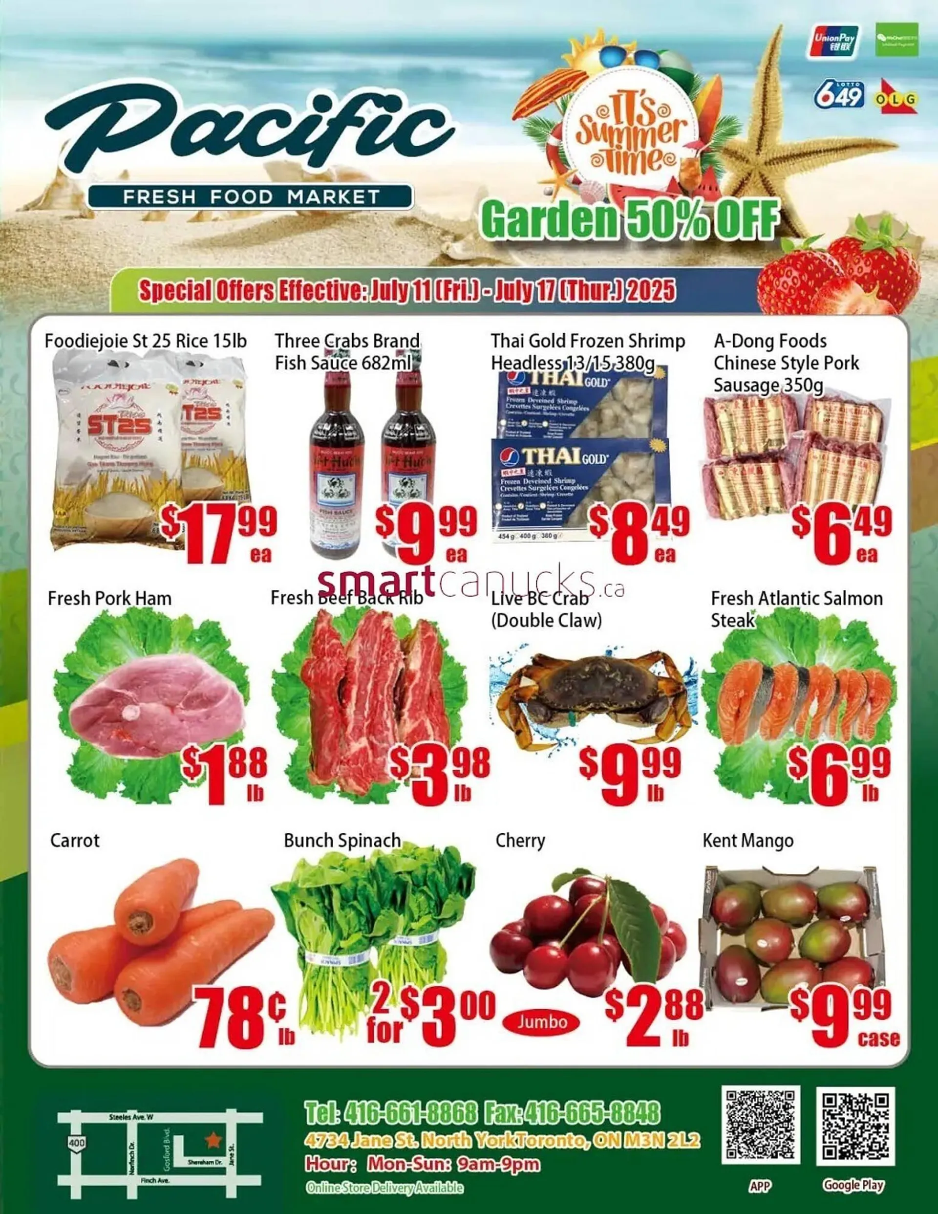 New Pacific Supermarket flyer from July 11 to July 17 2025 - flyer page 1