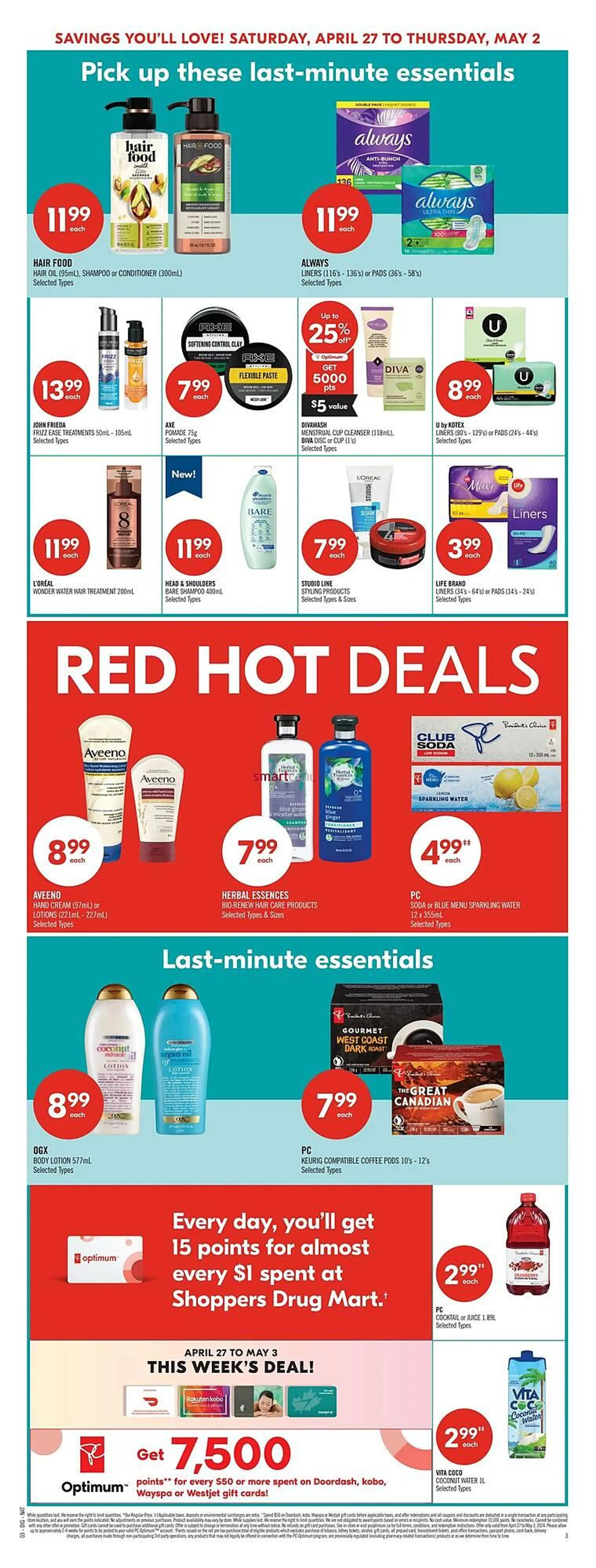 Shoppers Drug Mart flyer from April 25 to May 1 2024 - flyer page 15