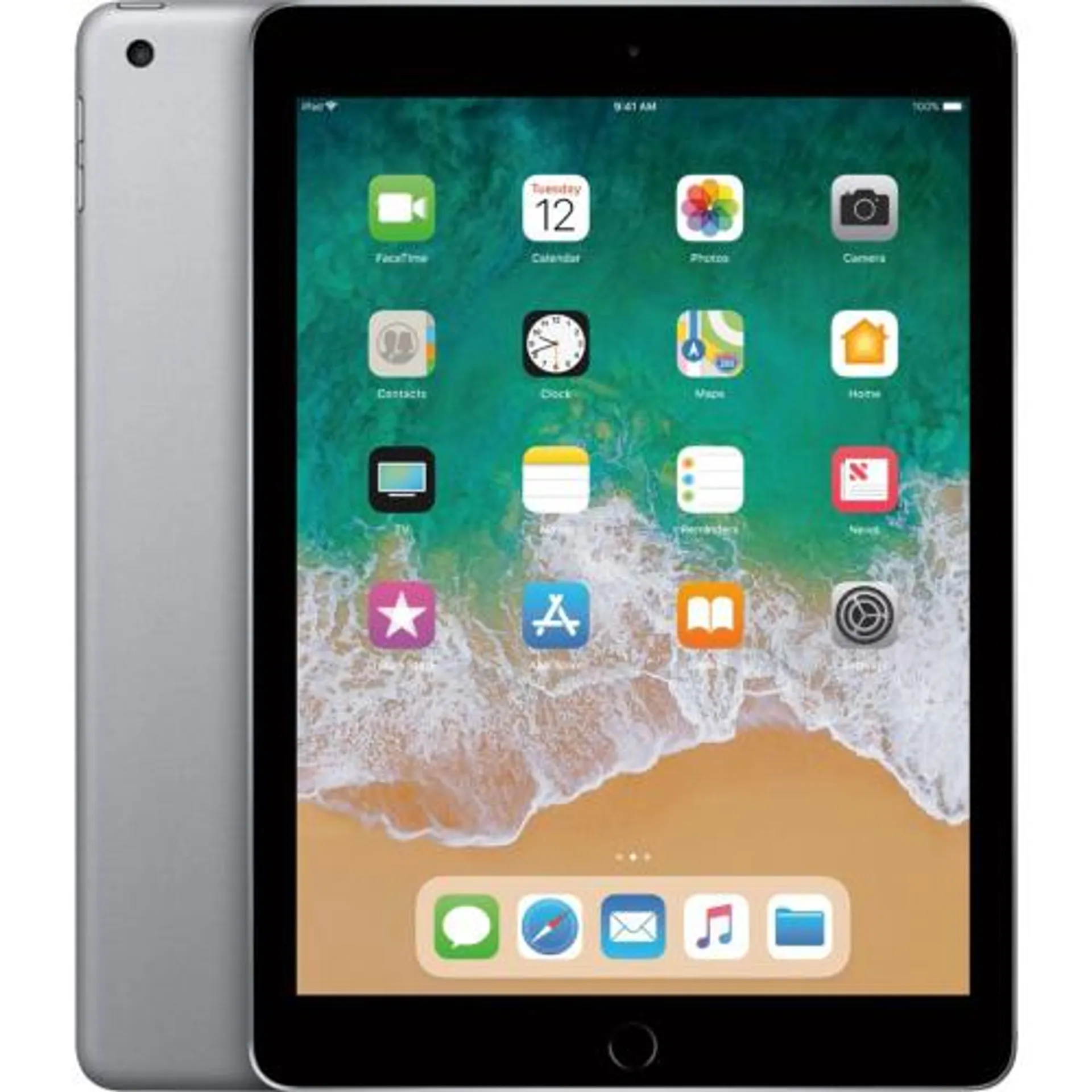 Refurbished (Excellent) - Apple iPad 9.7" screen 32GB - WiFi (5th Gen. 2017 - A1822) Space Gray - Certified Refurbished