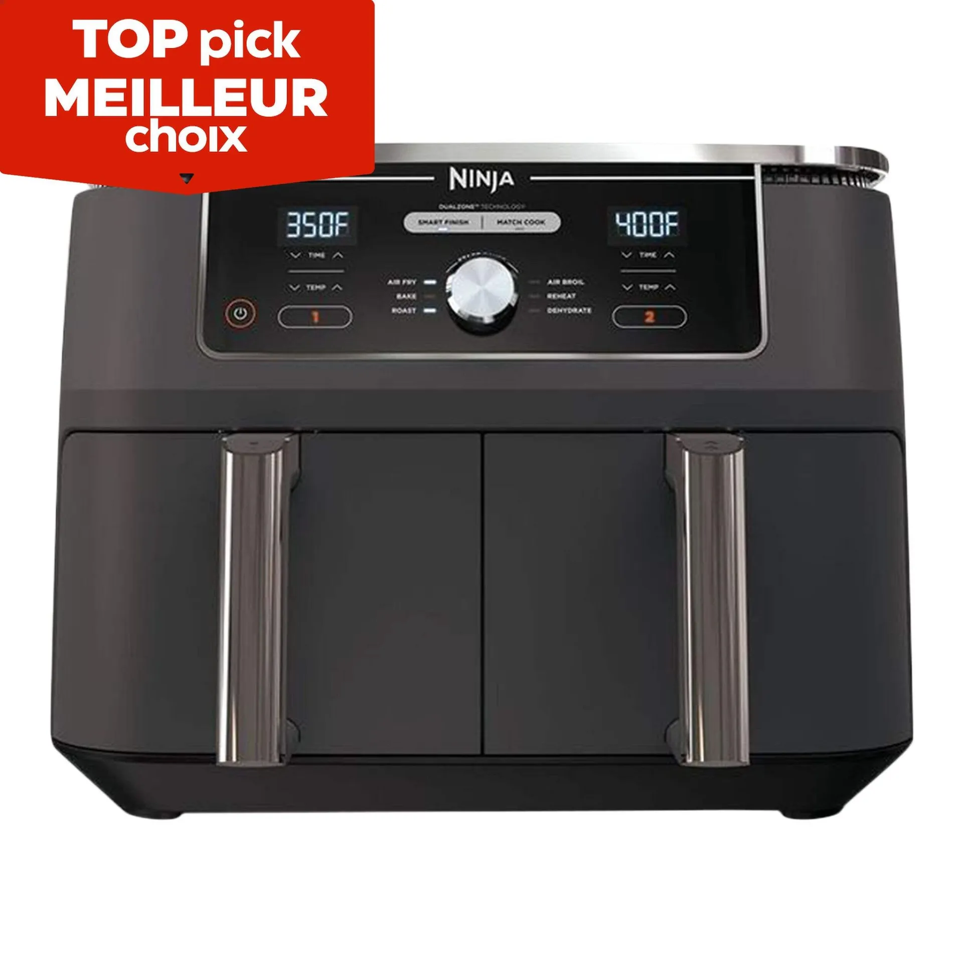 Ninja® Foodi® 6-in-1 XL Air Fryer with 2 Baskets, 10-qt