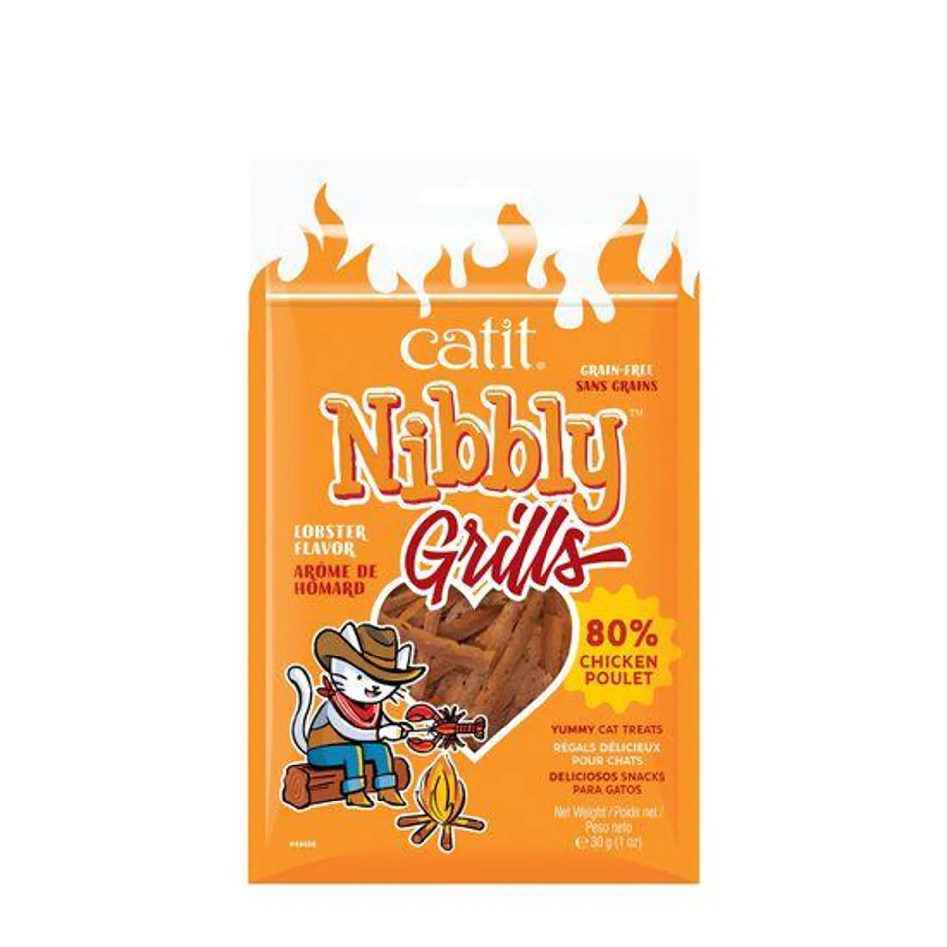 Nibbly Grills Cat Treats, Chicken & Lobster