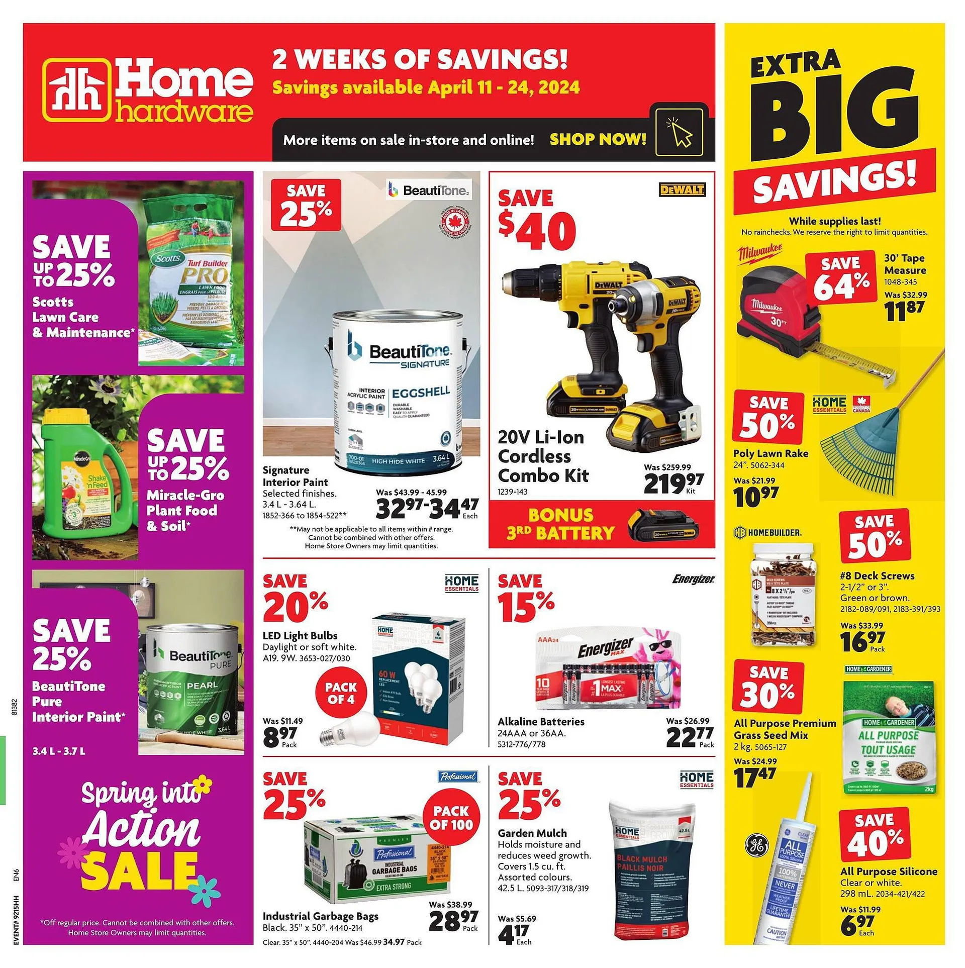 Home Hardware flyer from April 11 to April 17 2024 - flyer page 1