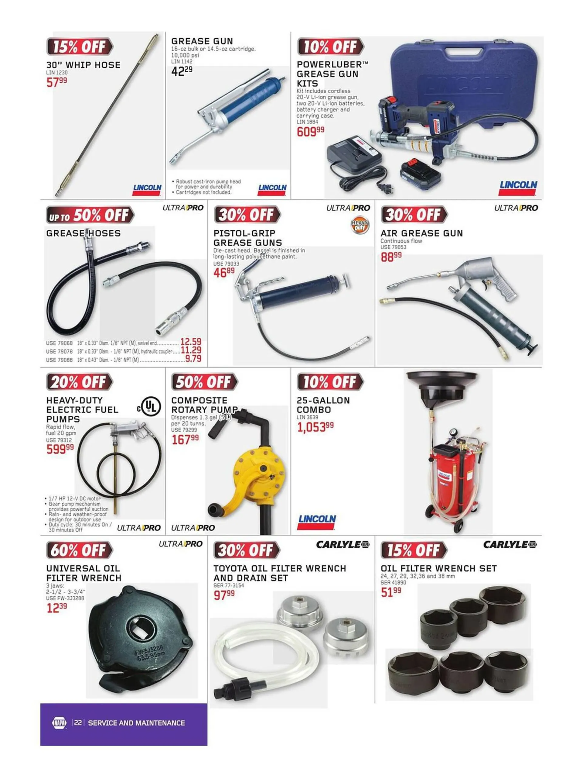 NAPA Auto Parts flyer from November 1 to December 31 2023 - flyer page 22