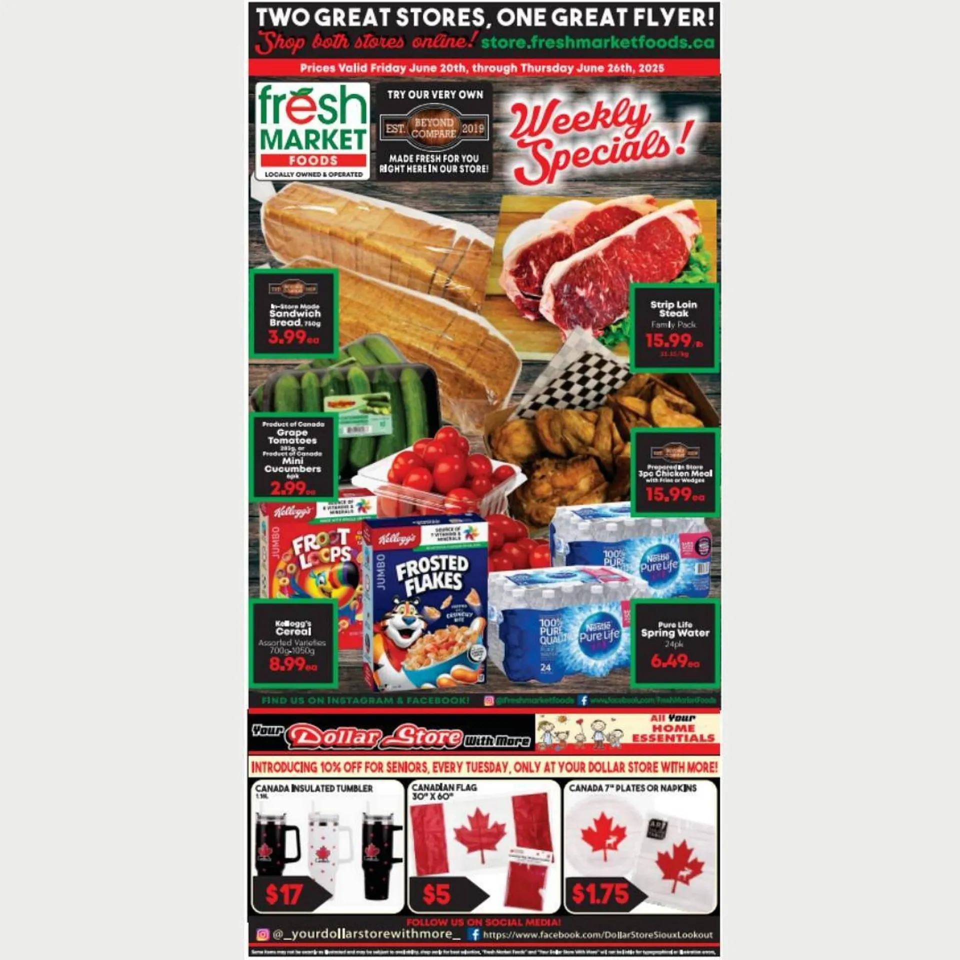 Fresh Market Foods flyer from June 20 to June 26 2025 - flyer page 1