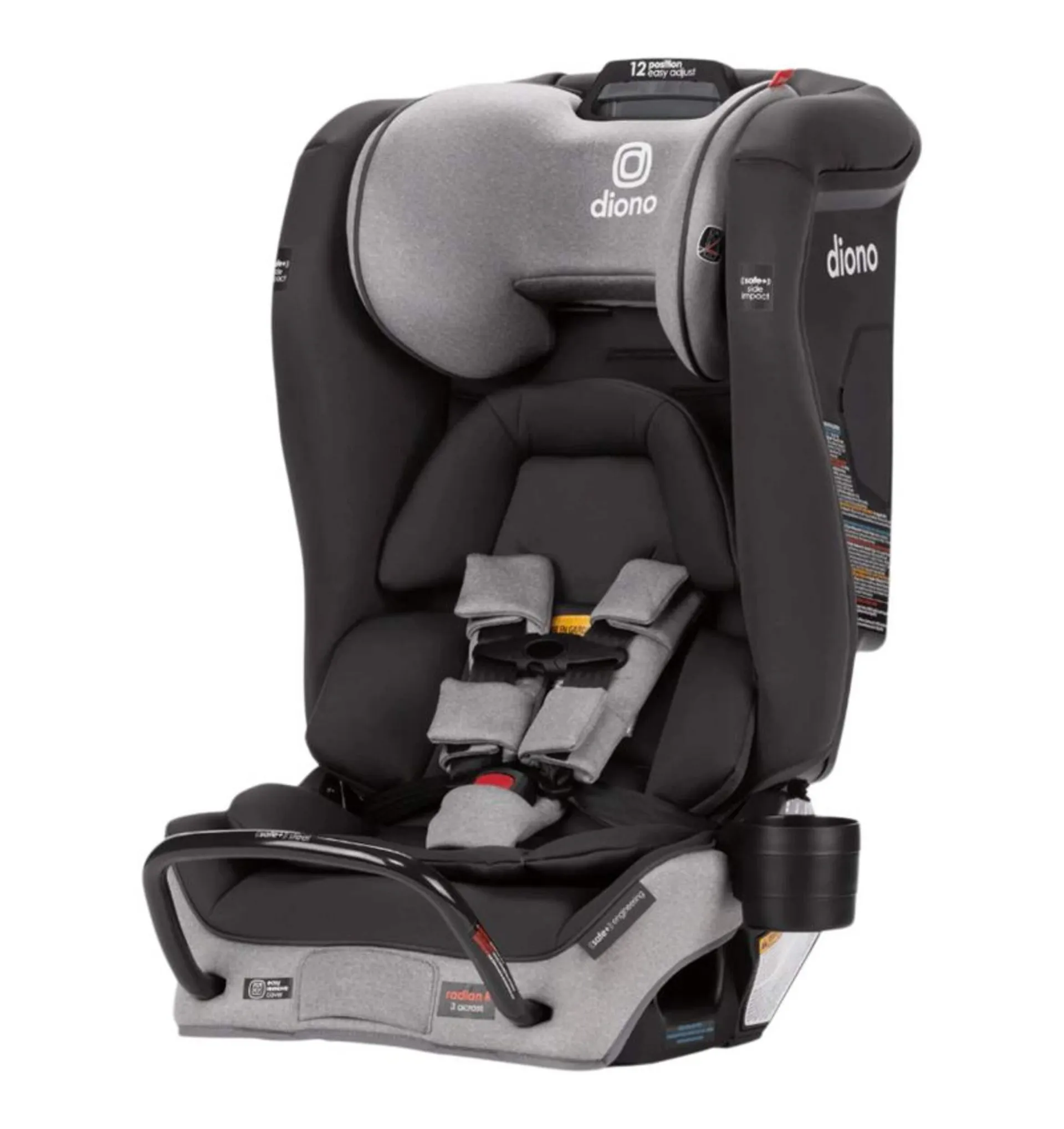 Diono Radian® 3RXT® SafePlus™ 12-Position Car Seat, Slate Gray