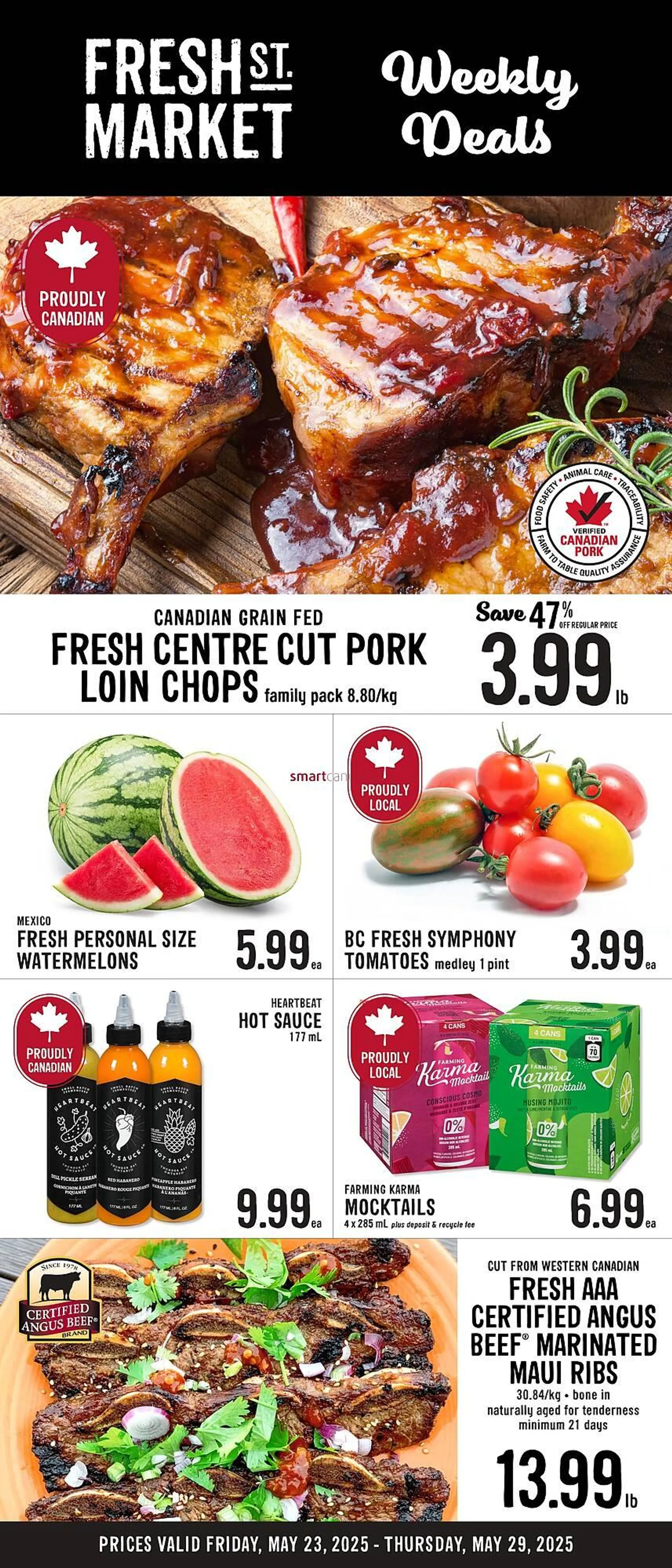 Fresh St Market flyer from May 23 to May 29 2025 - flyer page 1