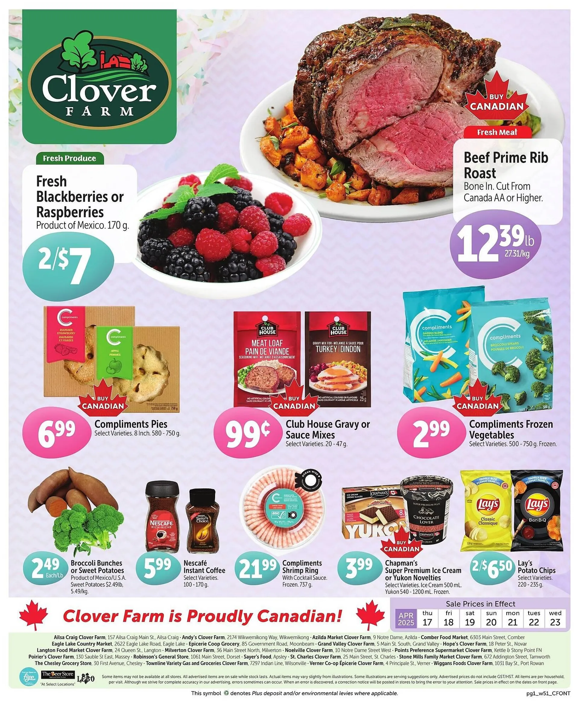 Clover Farm flyer - 1