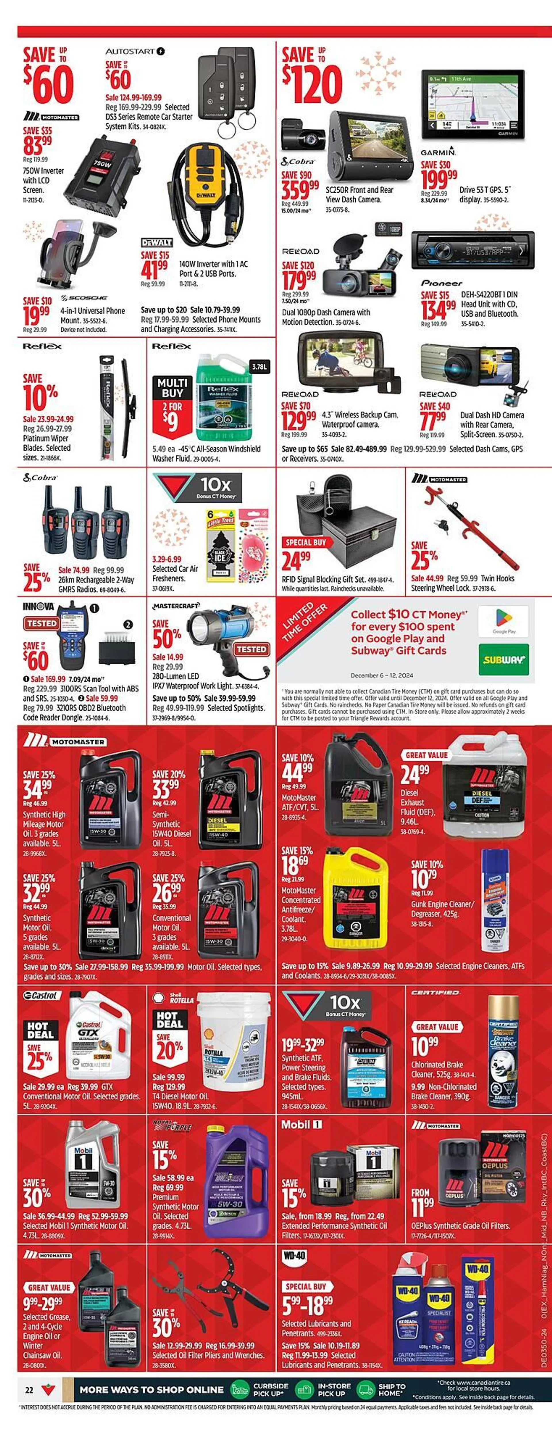 Canadian Tire flyer from December 5 to December 18 2024 - flyer page 22