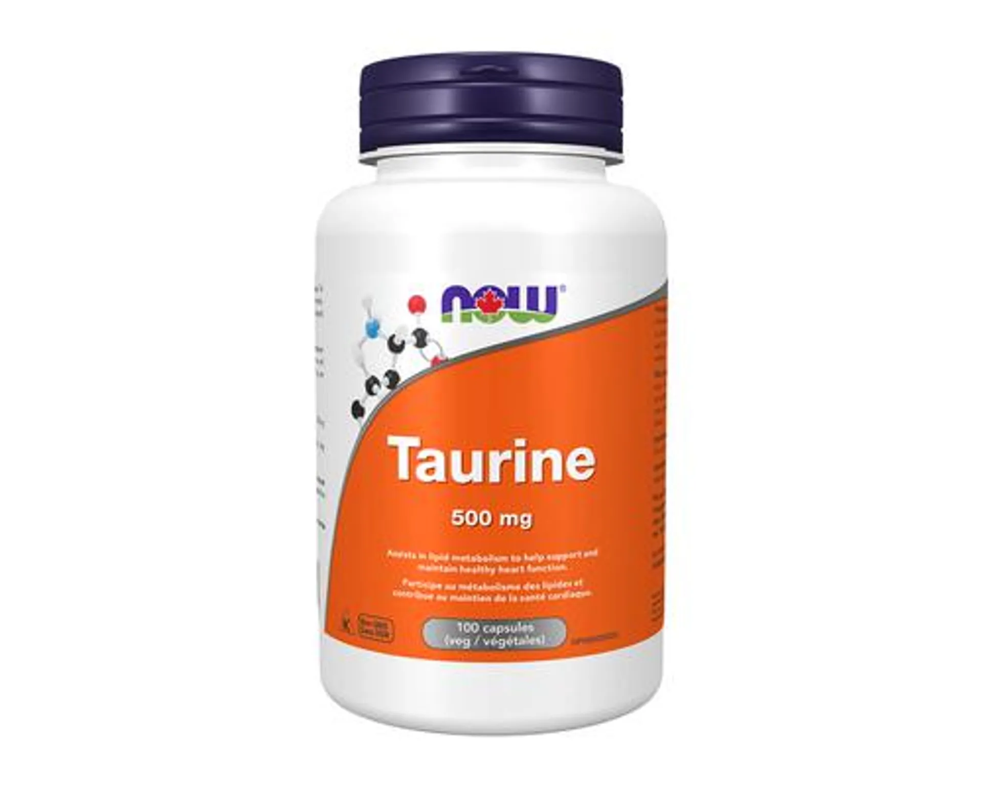 NOW Taurine 500mg 100 Veggie Caps