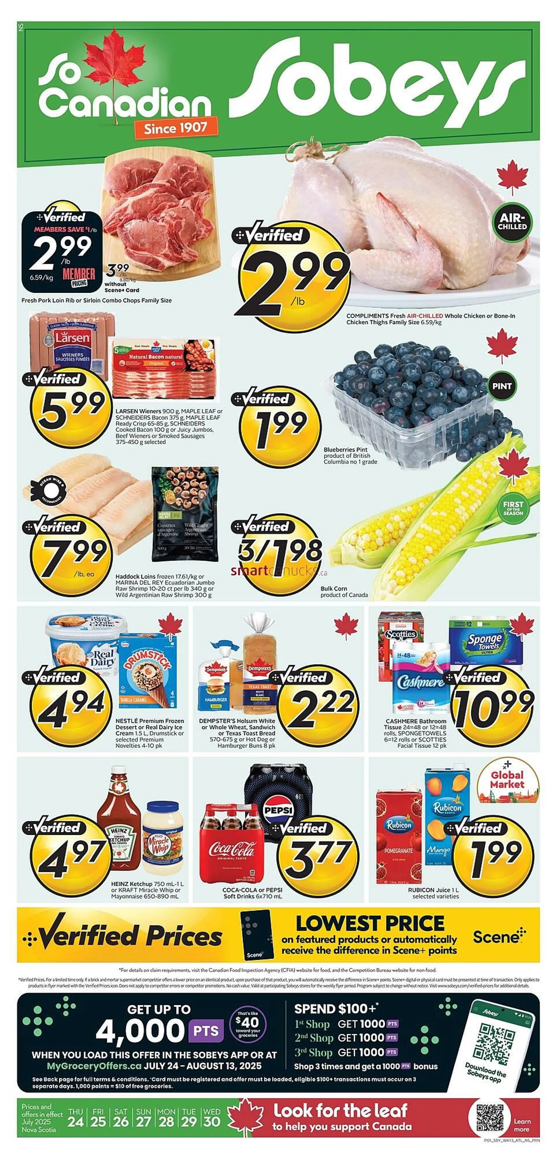 Sobeys flyer from July 24 to July 30 2025 - flyer page 1