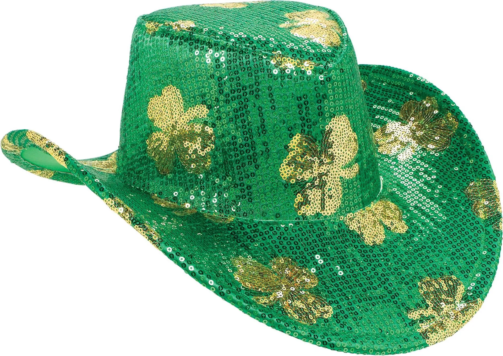 Sequin Shamrock Cowboy Hat