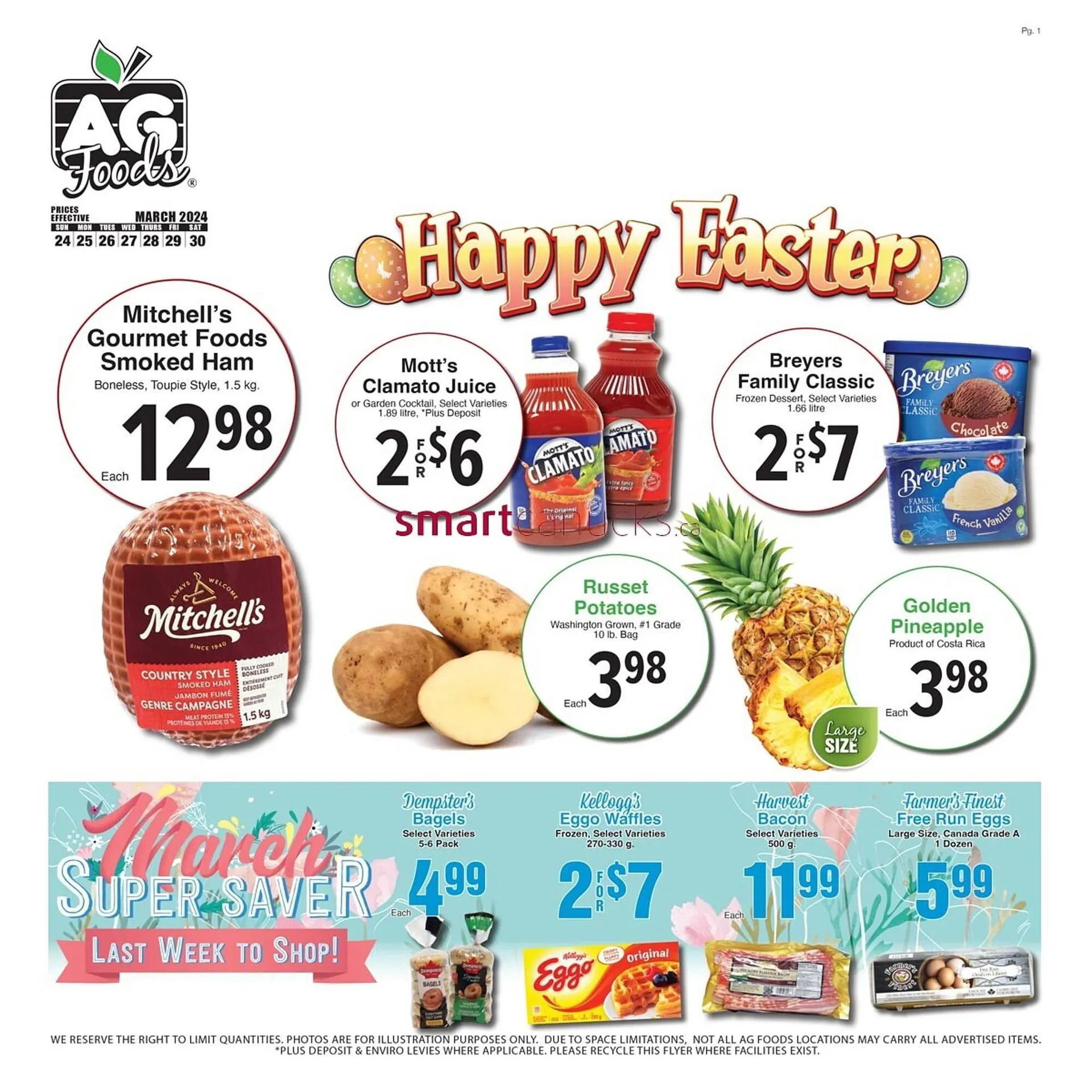 AG Foods flyer from March 24 to March 30 2024 - flyer page 