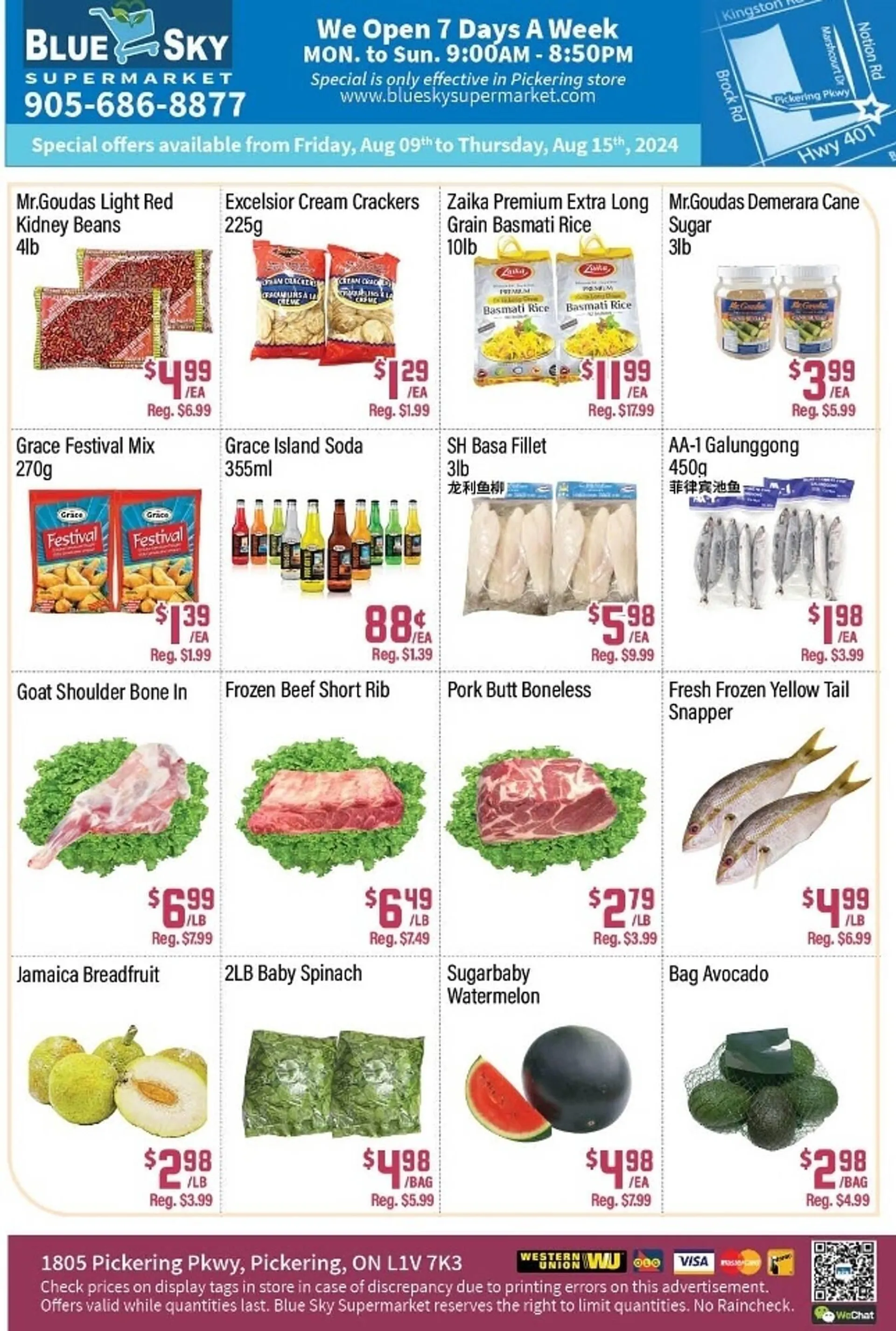 Blue Sky Supermarket flyer - 1