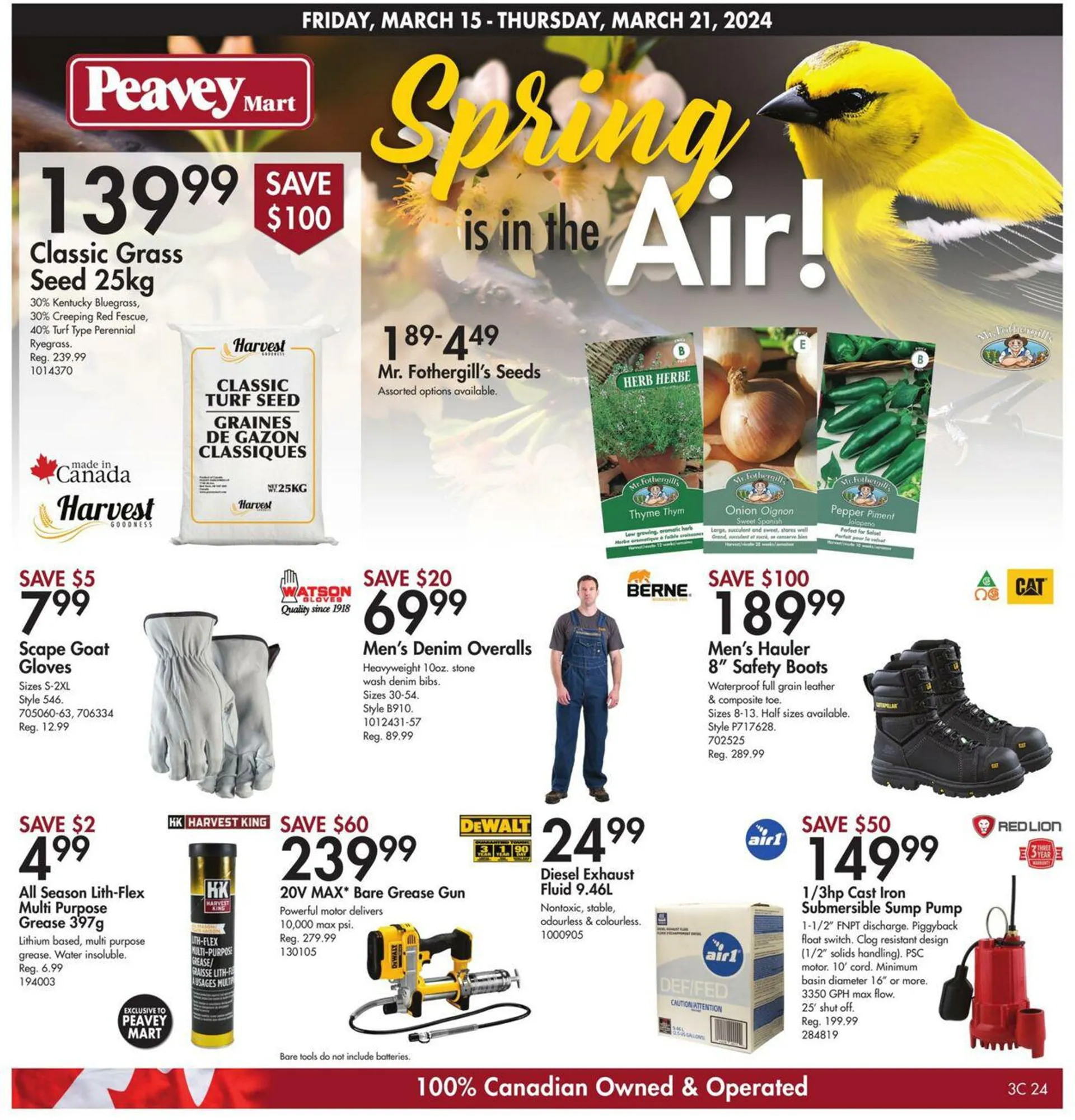 Peavey Mart Current flyer from March 15 to March 21 2024 - flyer page 1