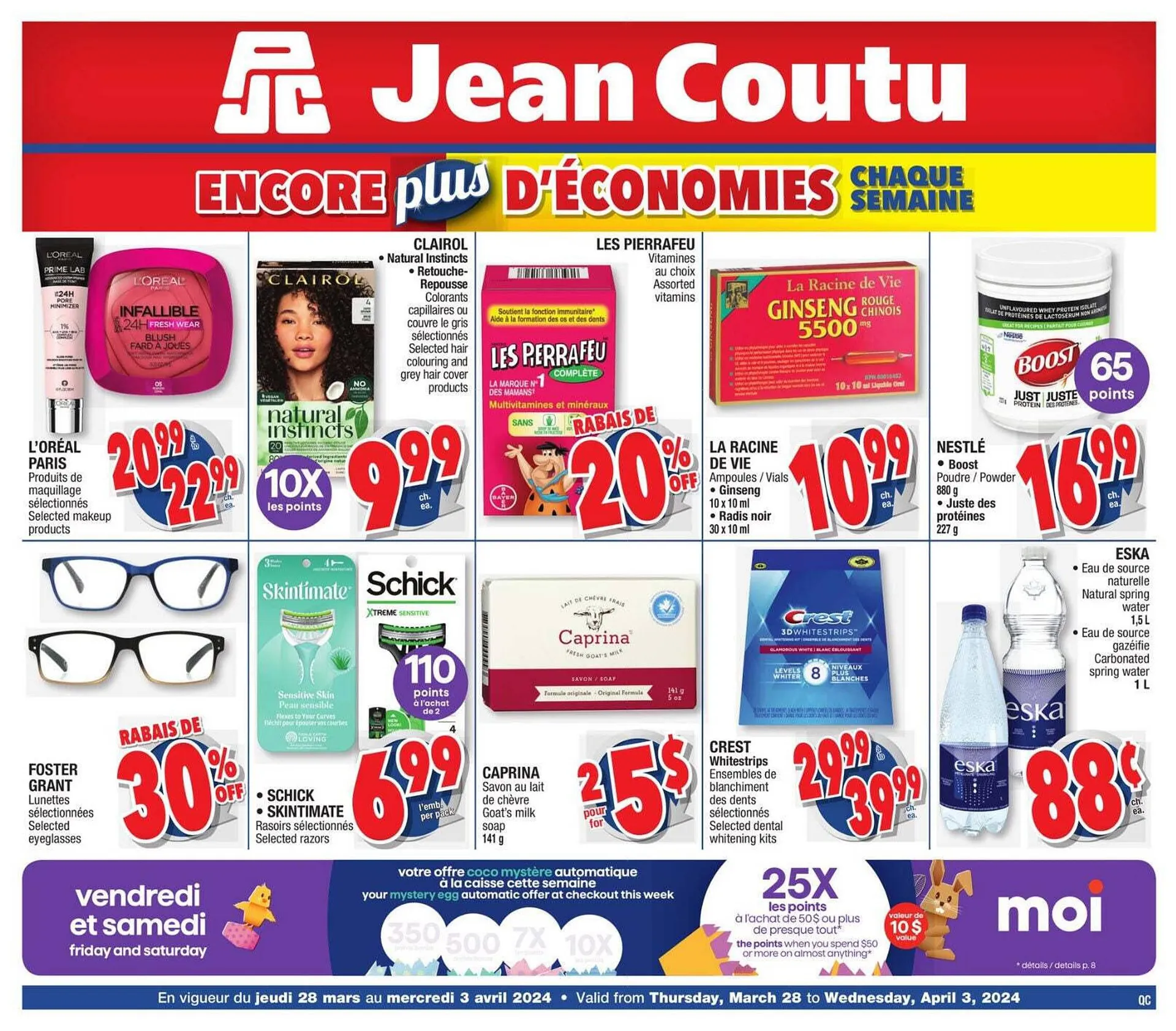 Jean Coutu flyer from March 28 to April 4 2024 - flyer page 