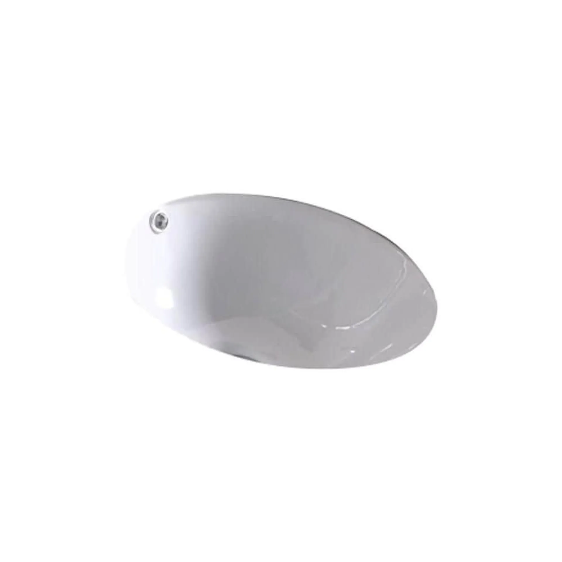 15 1/4-inch W x 15 1/4-inch D Round Undermount Sink in White