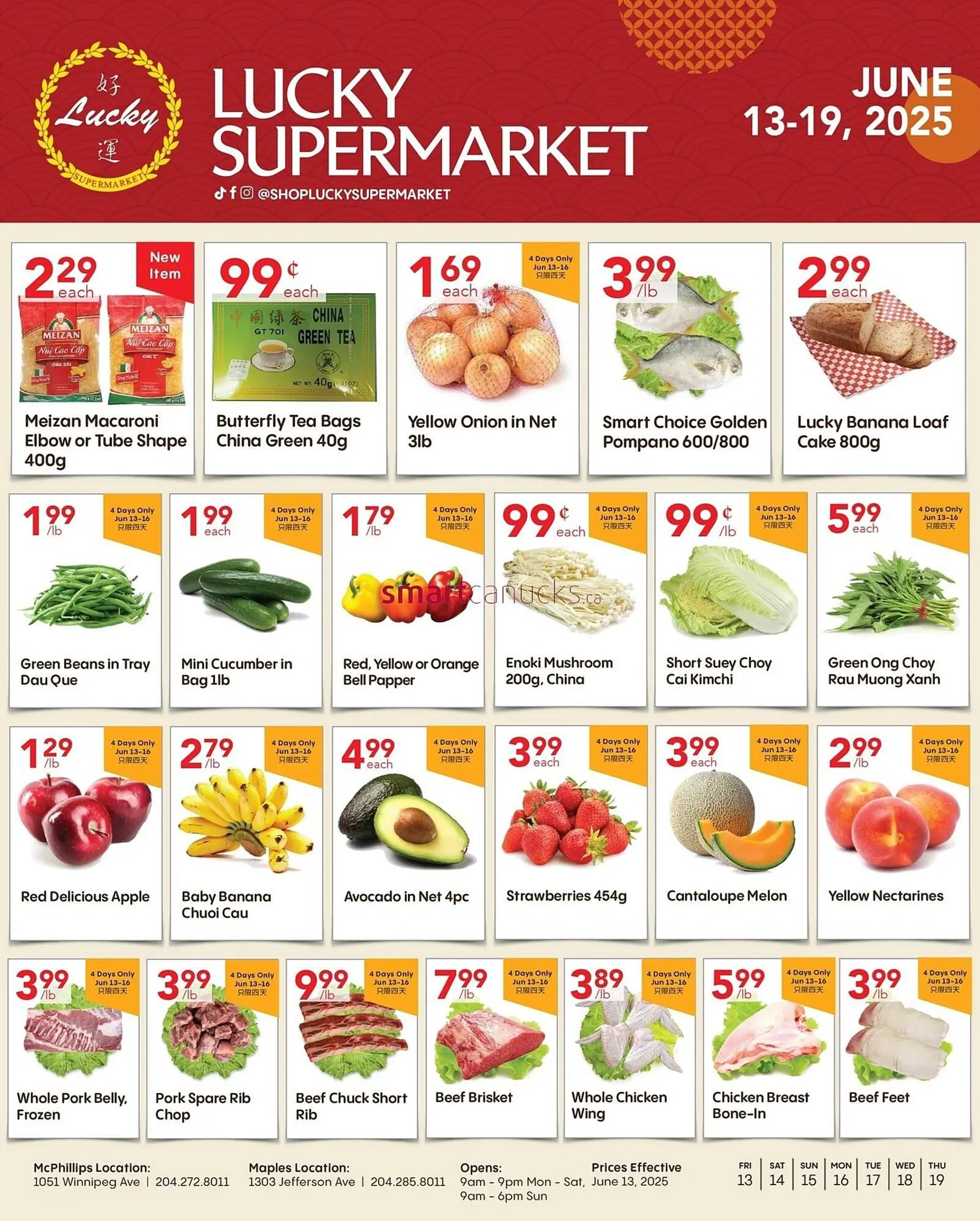 Lucky Supermarket flyer from June 13 to June 19 2025 - flyer page 1