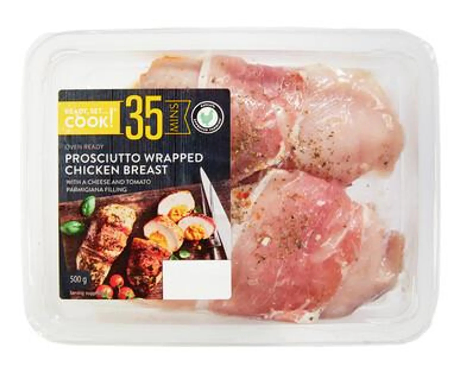 Ready, Set…Cook! Prosciutto Wrapped RSPCA Approved Chicken Breast 2pk/500g