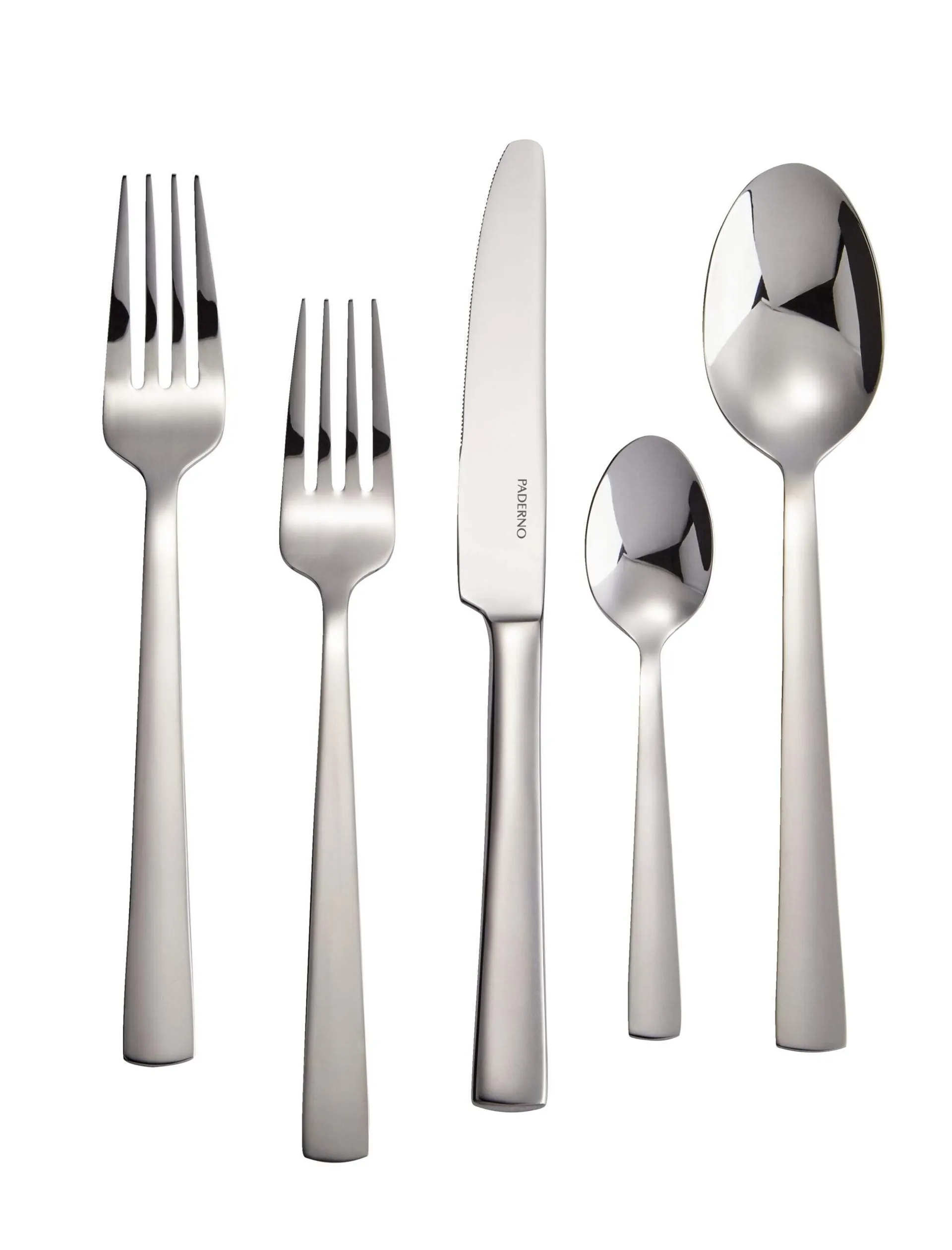 PADERNO Argentia Professional Series Stainless Steel Flatware Set, 60-pc, Serves 12